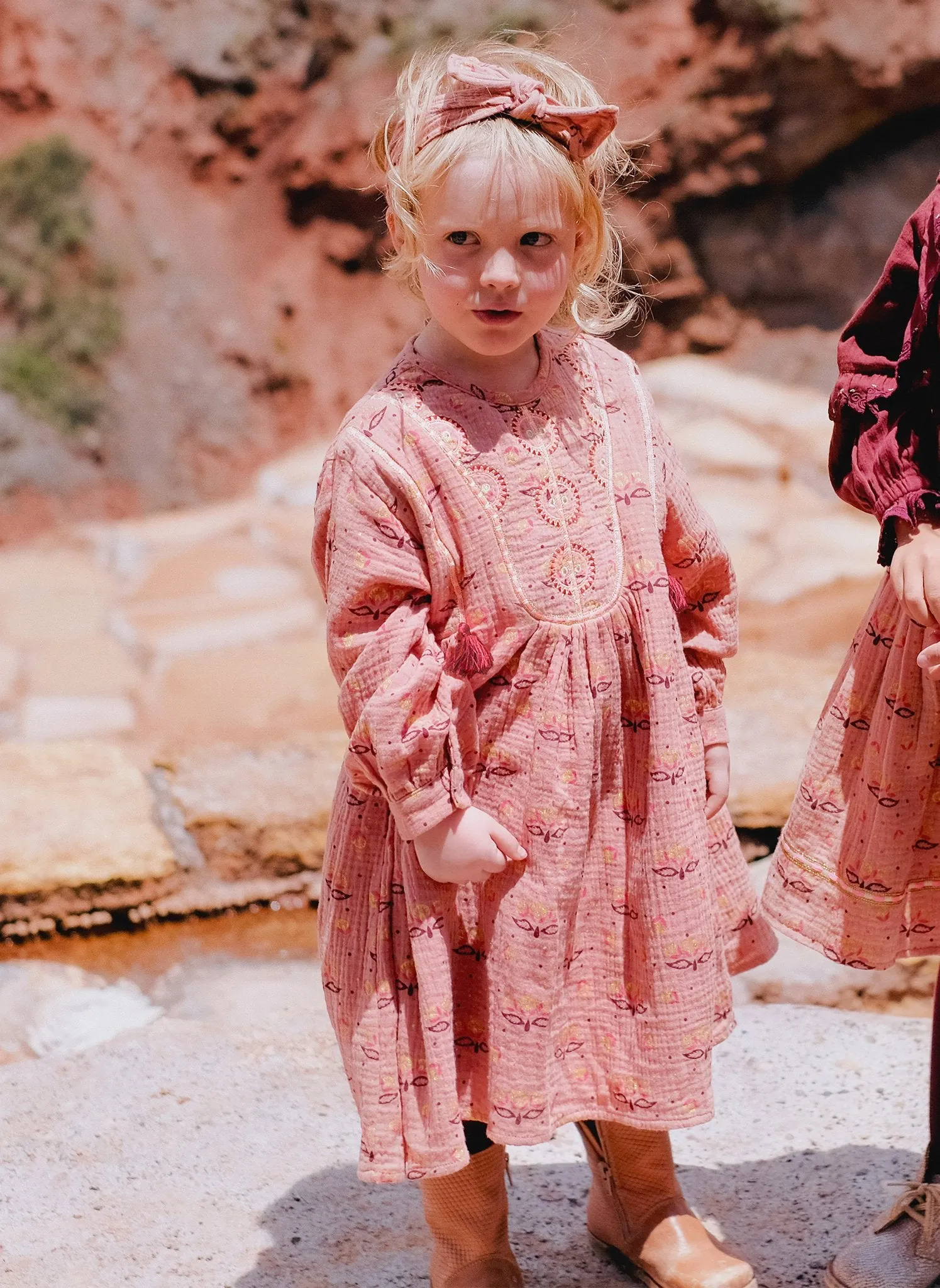 Louise Misha Angela Dress in Sienna Peru