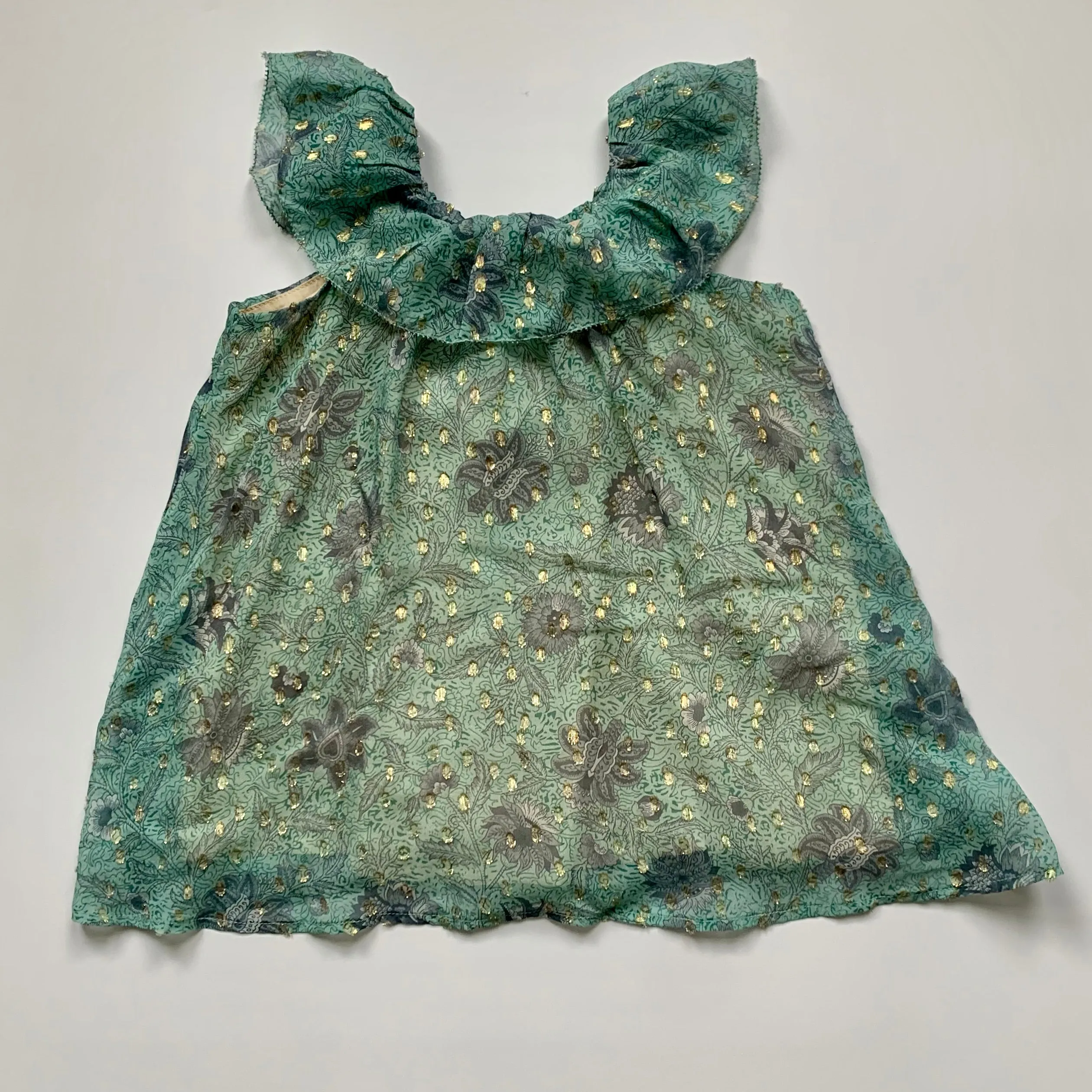 Louise Misha Turquoise Silk Dress: 6 Years