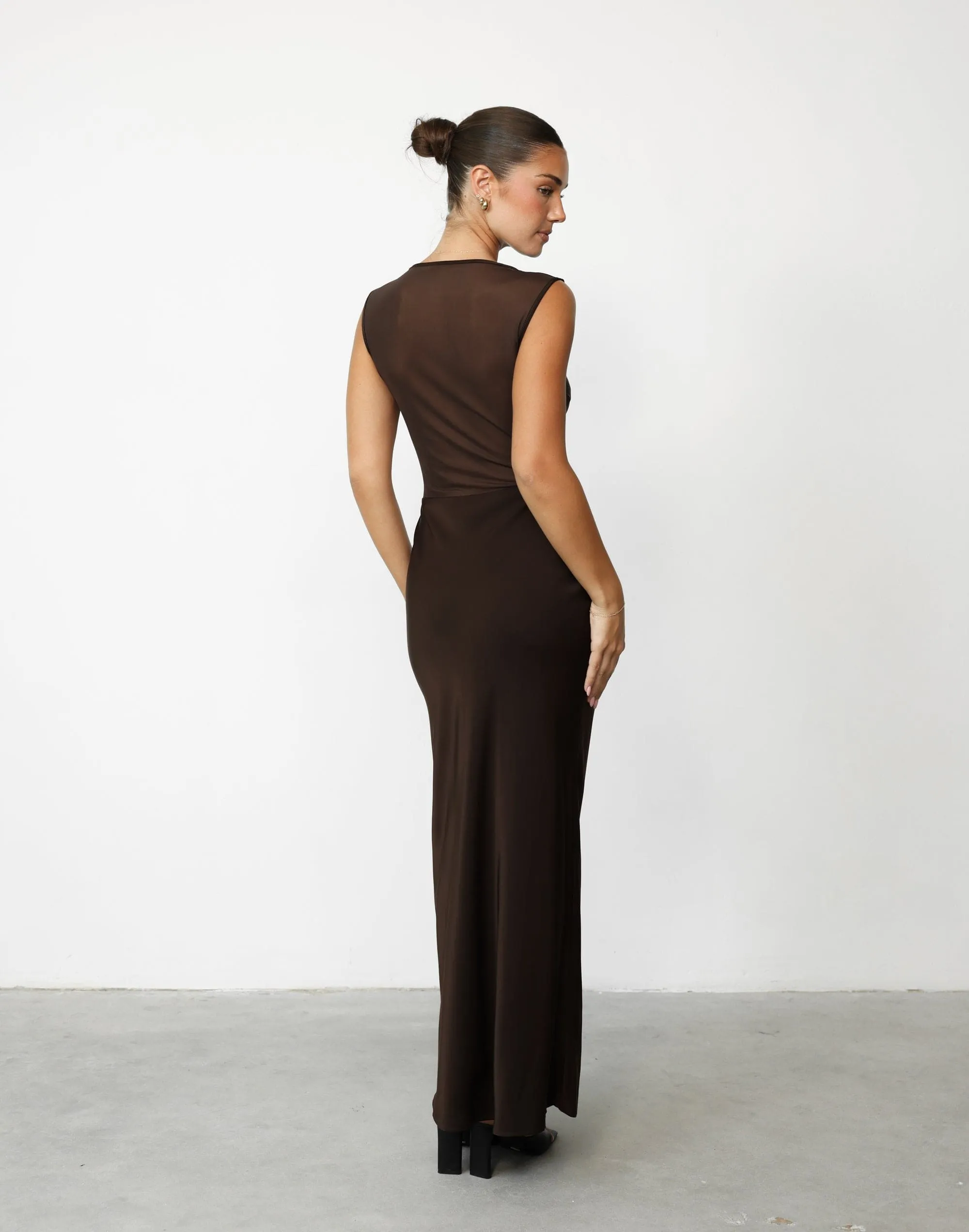 Lucetto Maxi Dress (Chocolate)