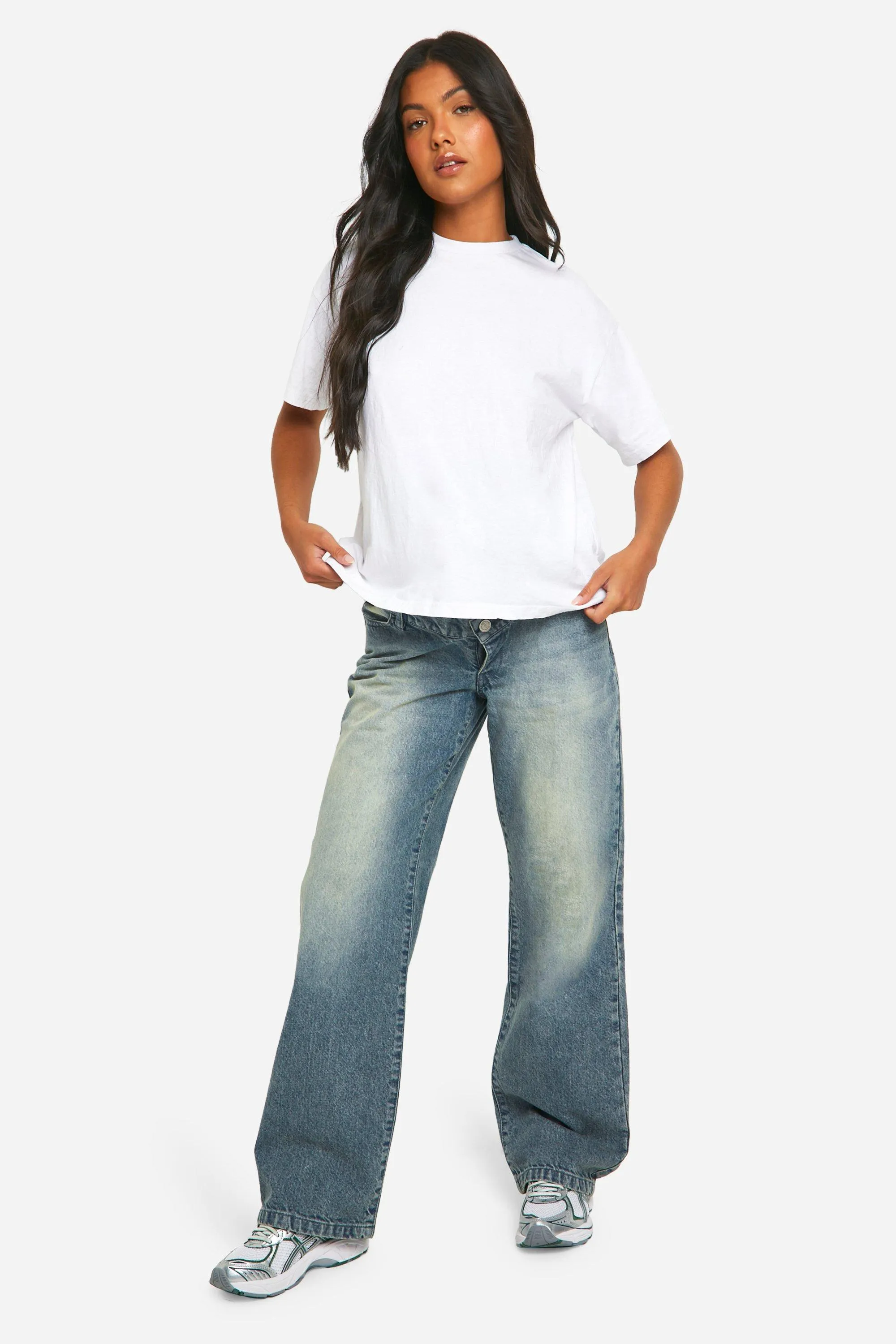 Maternity Basic High Waisted Boyfriend Jeans