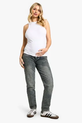 Maternity Basic High Waisted Mom Jeans