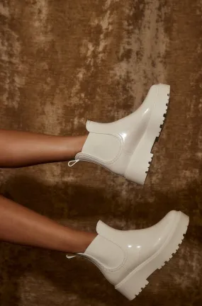 Matisse Penny White Rain Boot