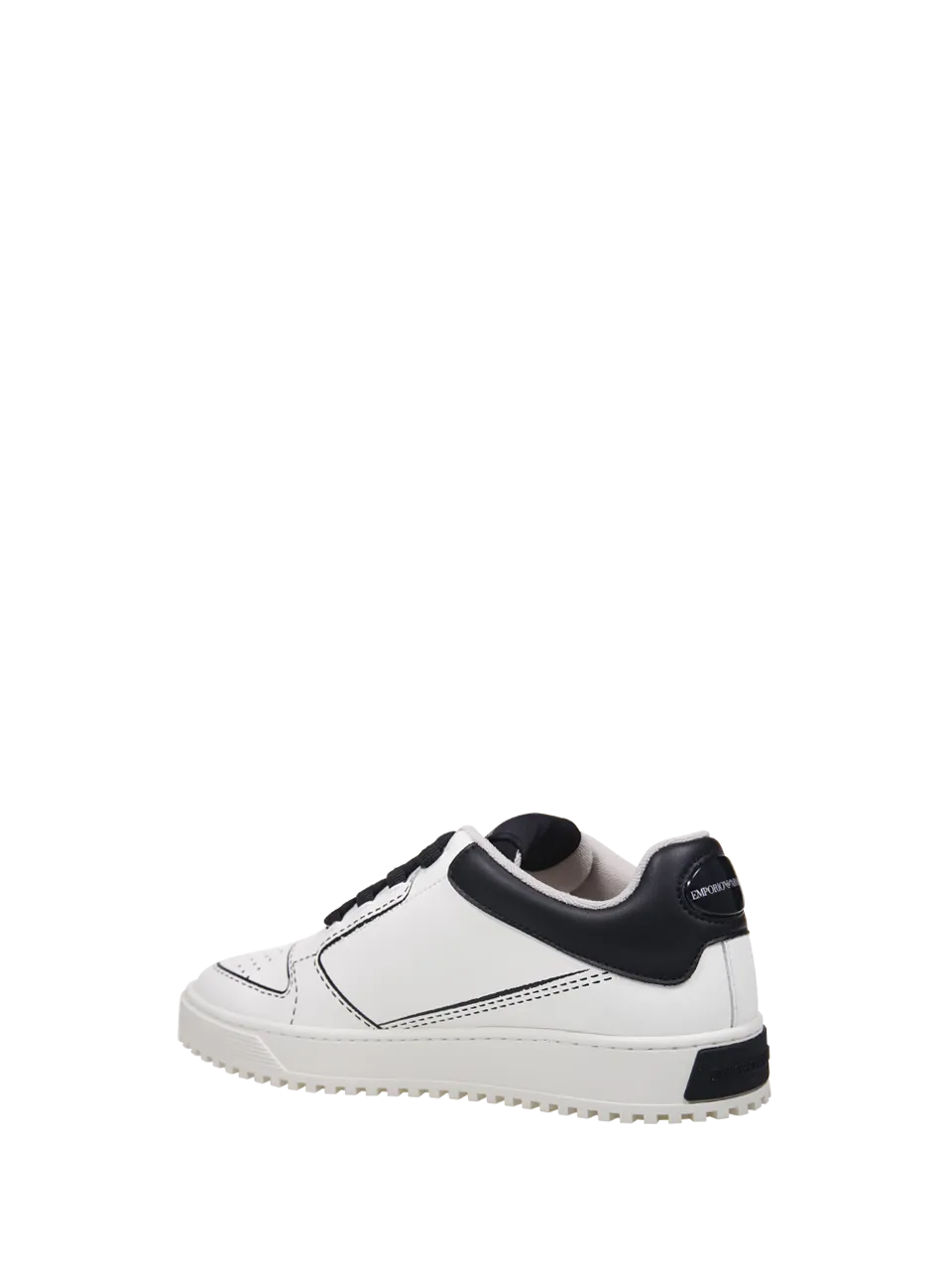 MEN EMPORIO ARMANI WHITE POLYESTER SNEAKER