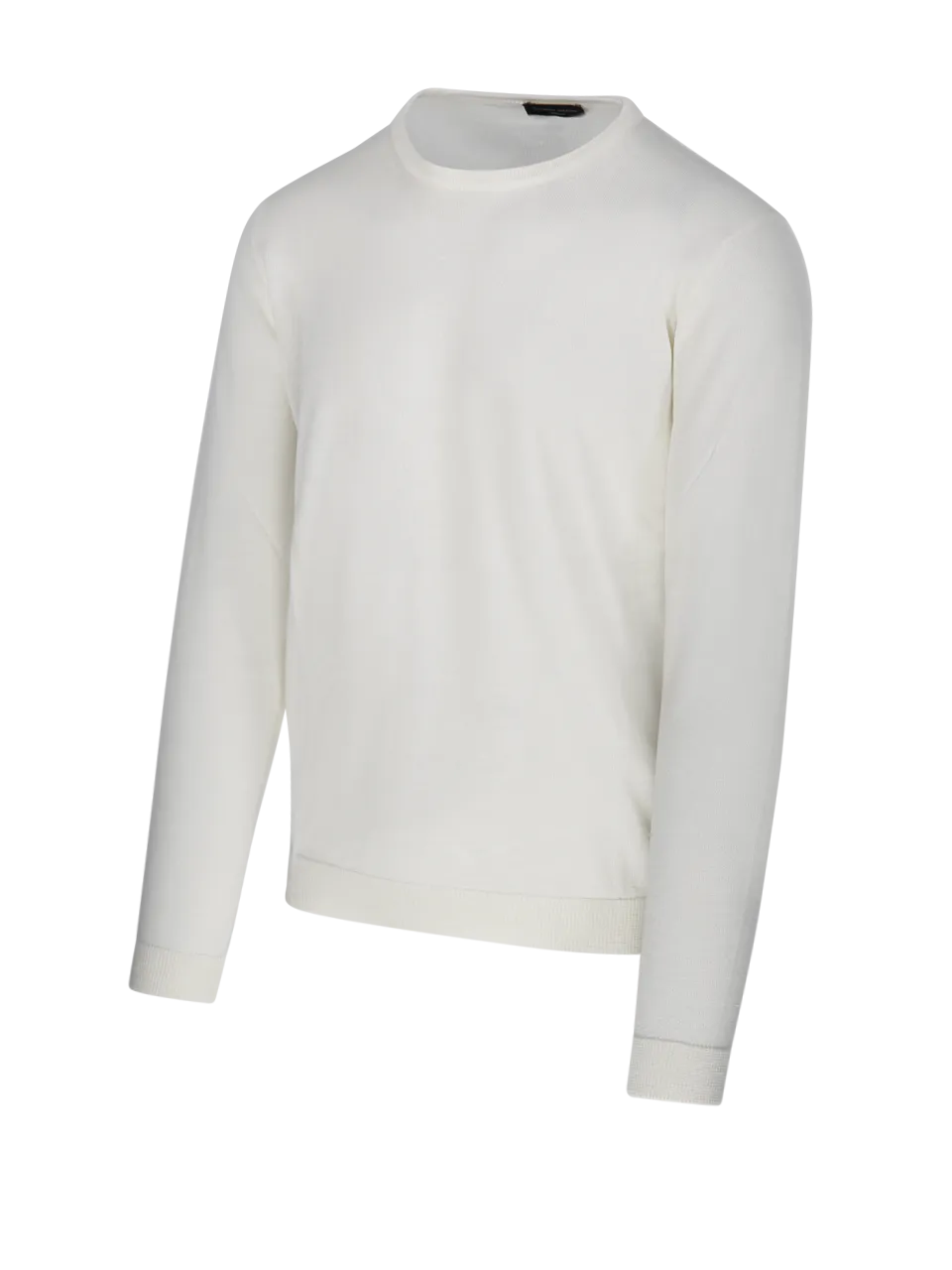 MEN ROBERTO COLLINA WHITE MERINOS WOOL SWEATER