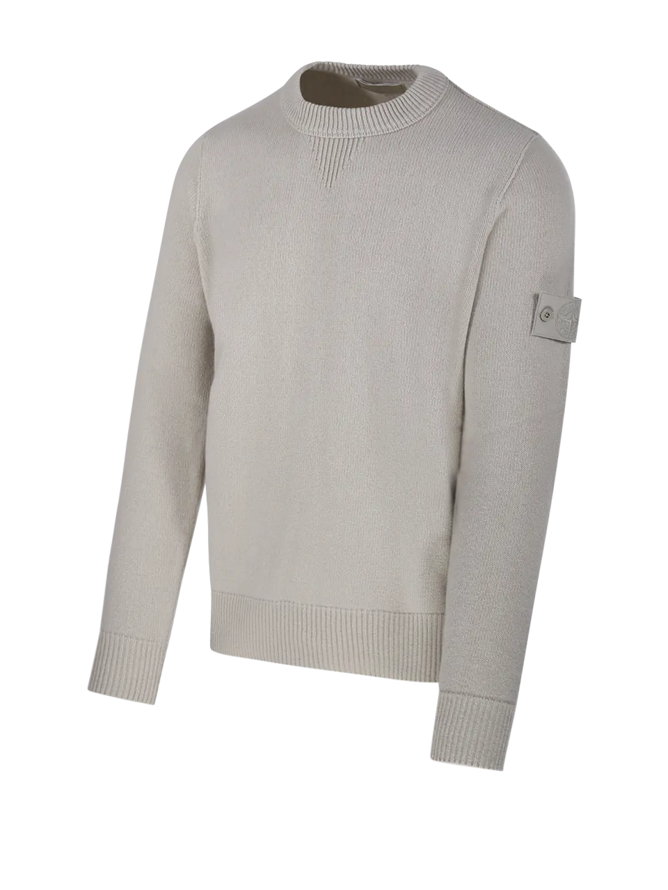 MEN STONE ISLAND BEIGE VIRGIN WOOL SWEATER