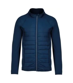 Mens dual material sports padded jacket sporty navy Proact