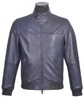 Men's Leather Zip Jacket - PF24