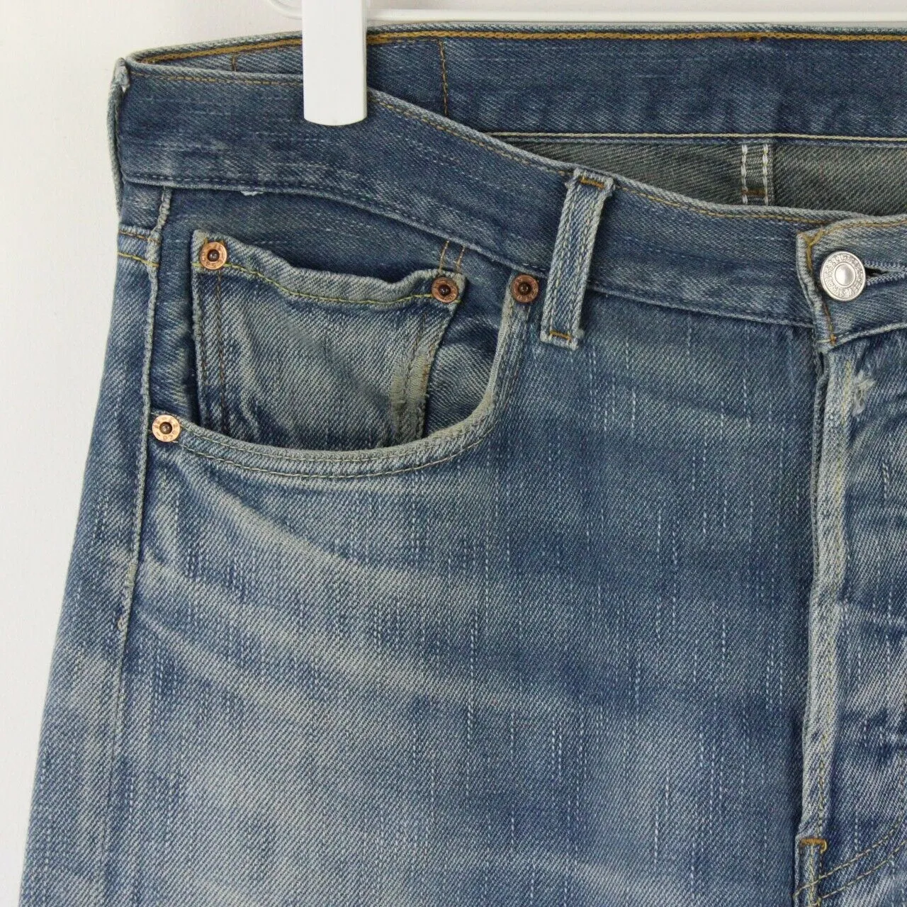 Mens LEVIS 501 Jeans Mid Blue | W36 L32