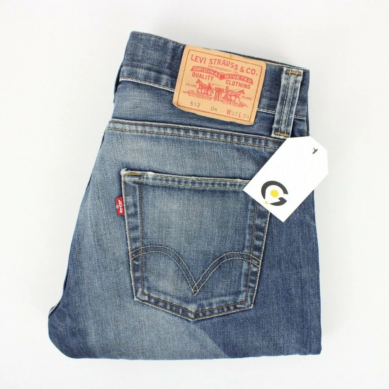 Mens LEVIS 512 Jeans Mid Blue | W32 L34