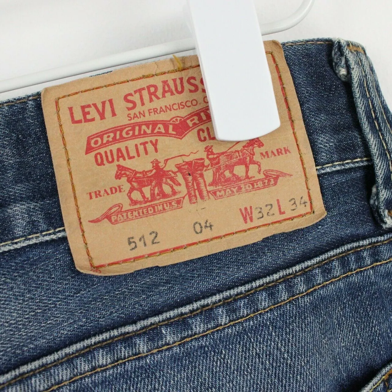 Mens LEVIS 512 Jeans Mid Blue | W32 L34