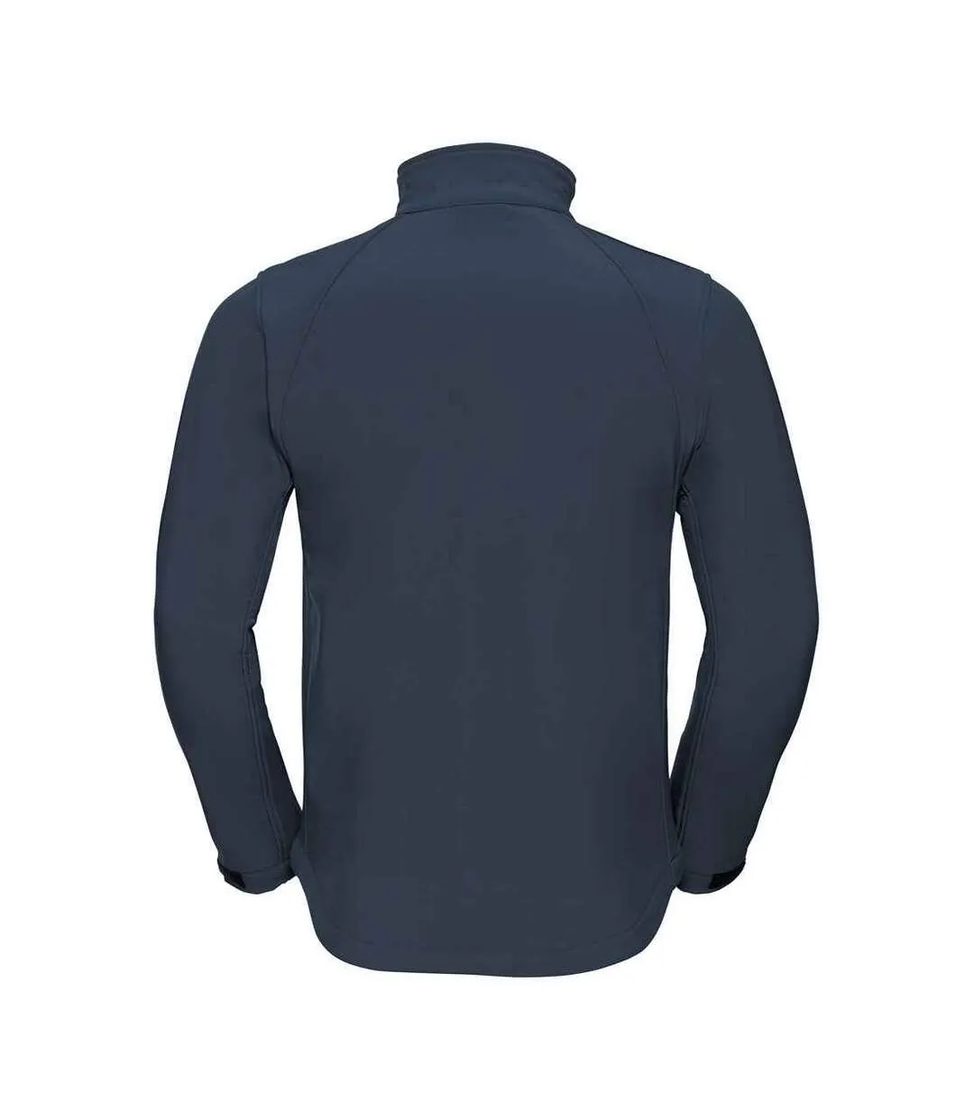 Mens plain soft shell jacket french navy Russell