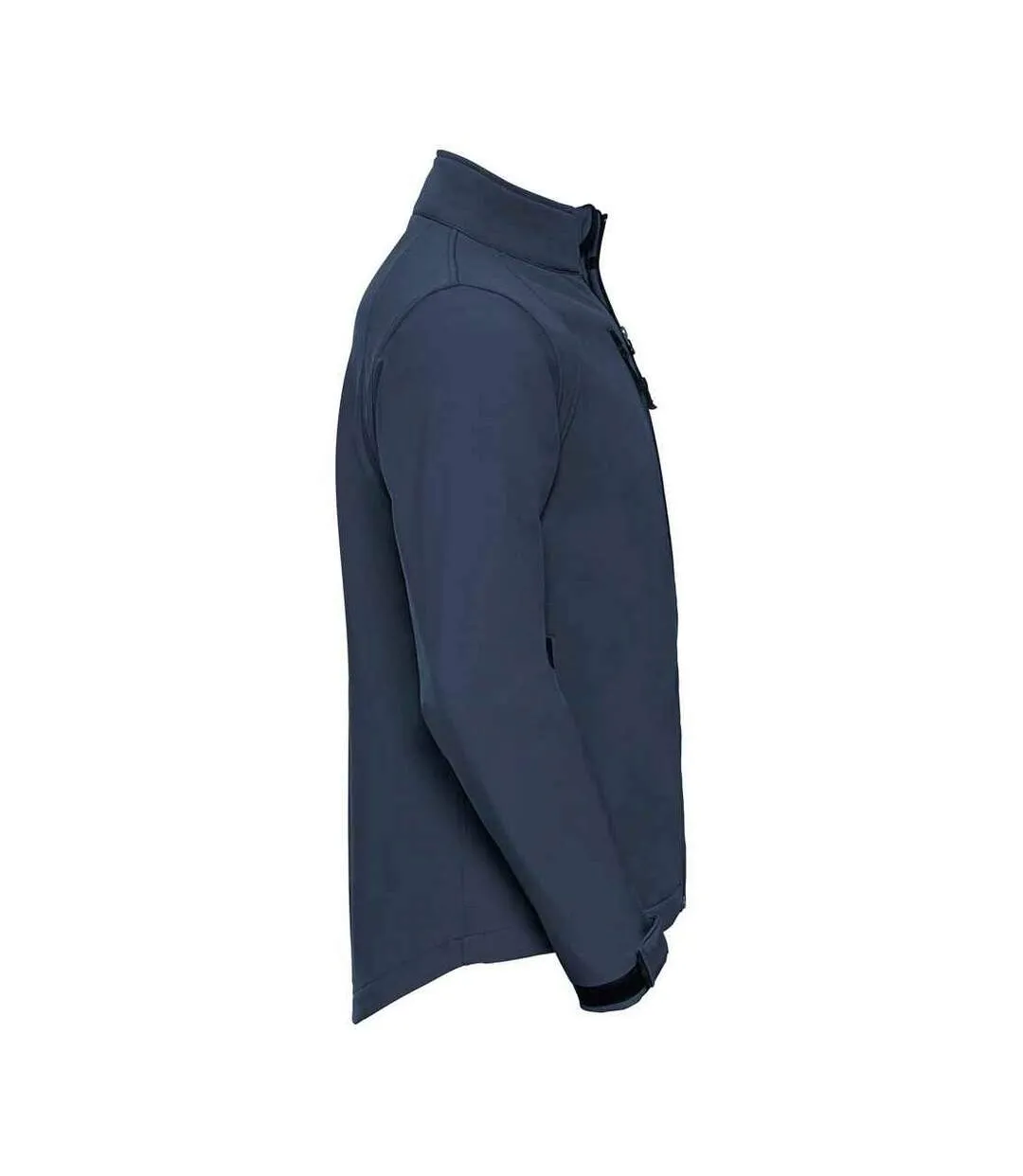 Mens plain soft shell jacket french navy Russell