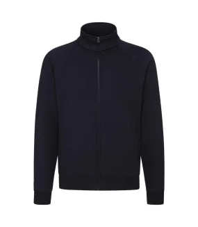 Mens premium sweat jacket deep navy Fruit of the Loom