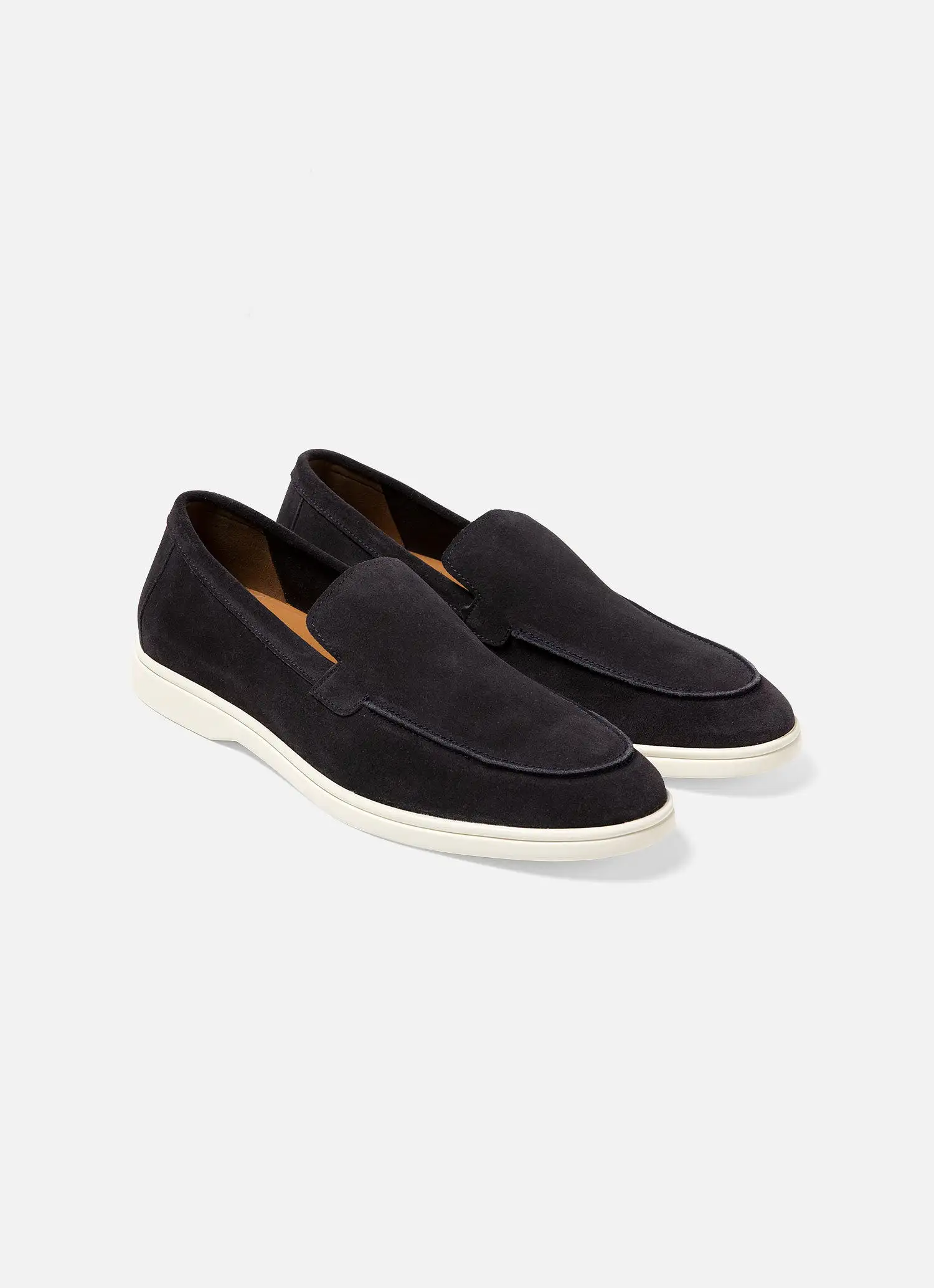 Men's Suede Loafer in Navy