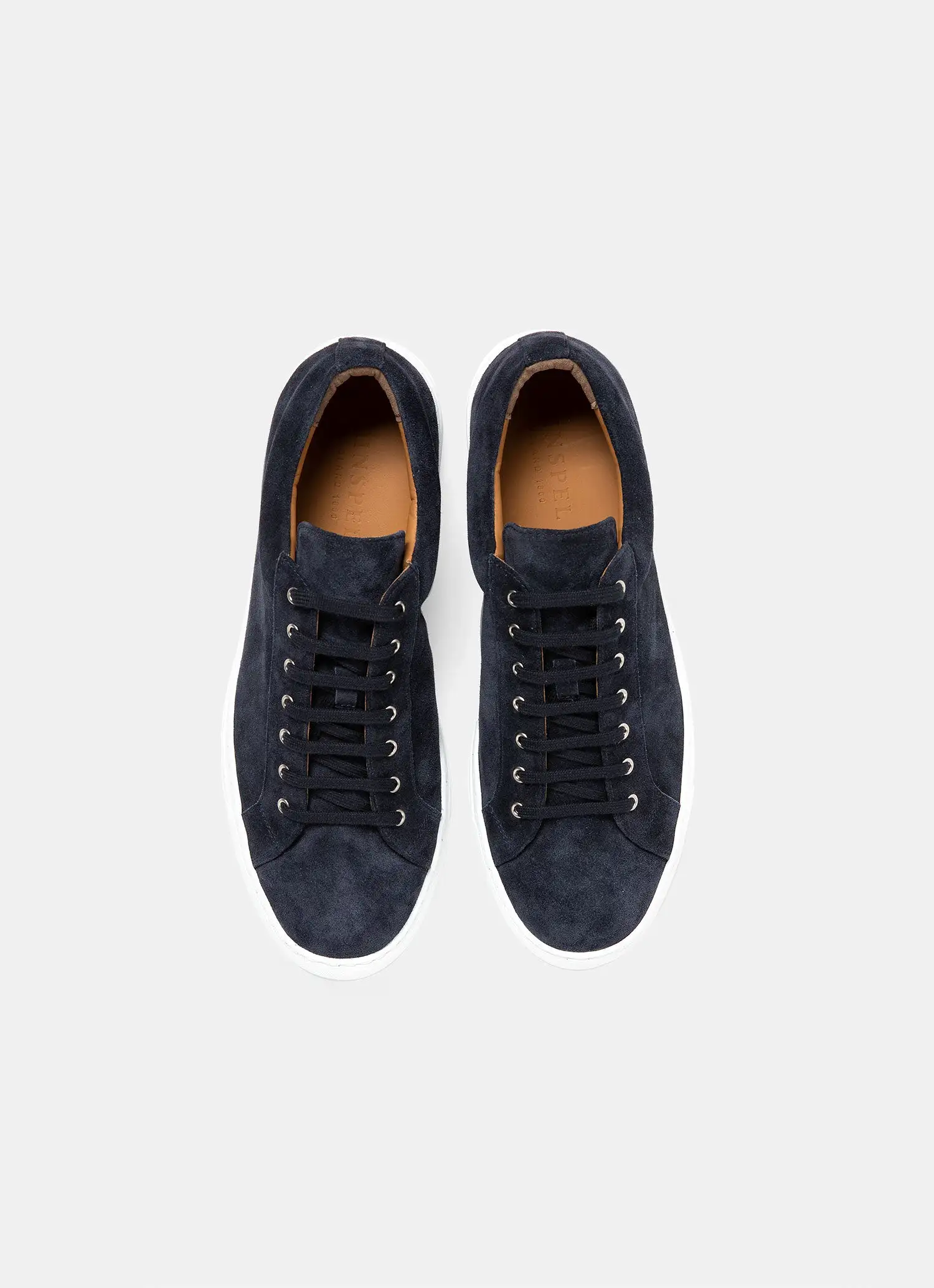 Men's Suede Tennis Shoe in Navy