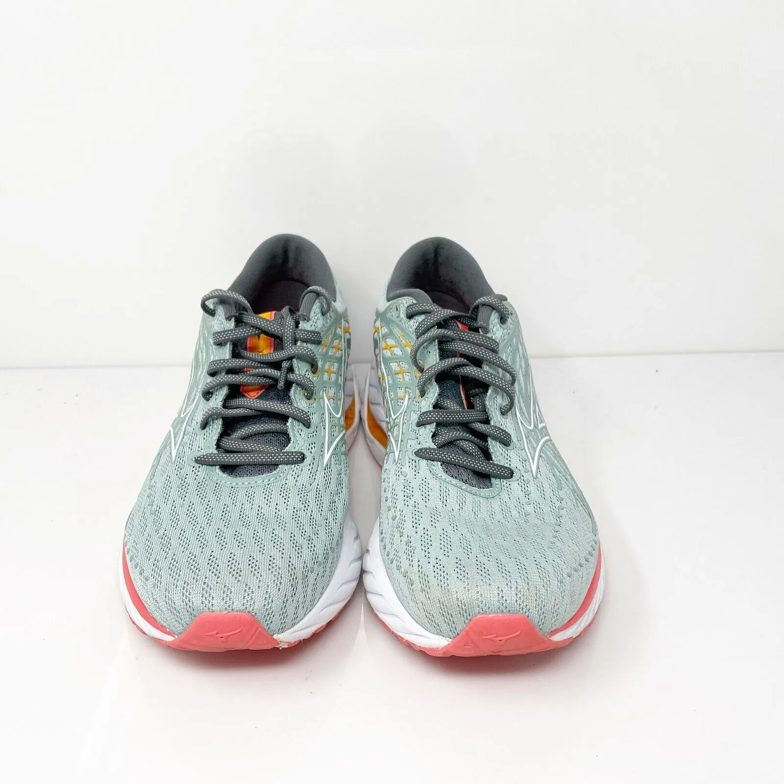 Mizuno Womens Wave Inspire 20 411435 9U00 Gray Running Shoes Sneakers Size 10