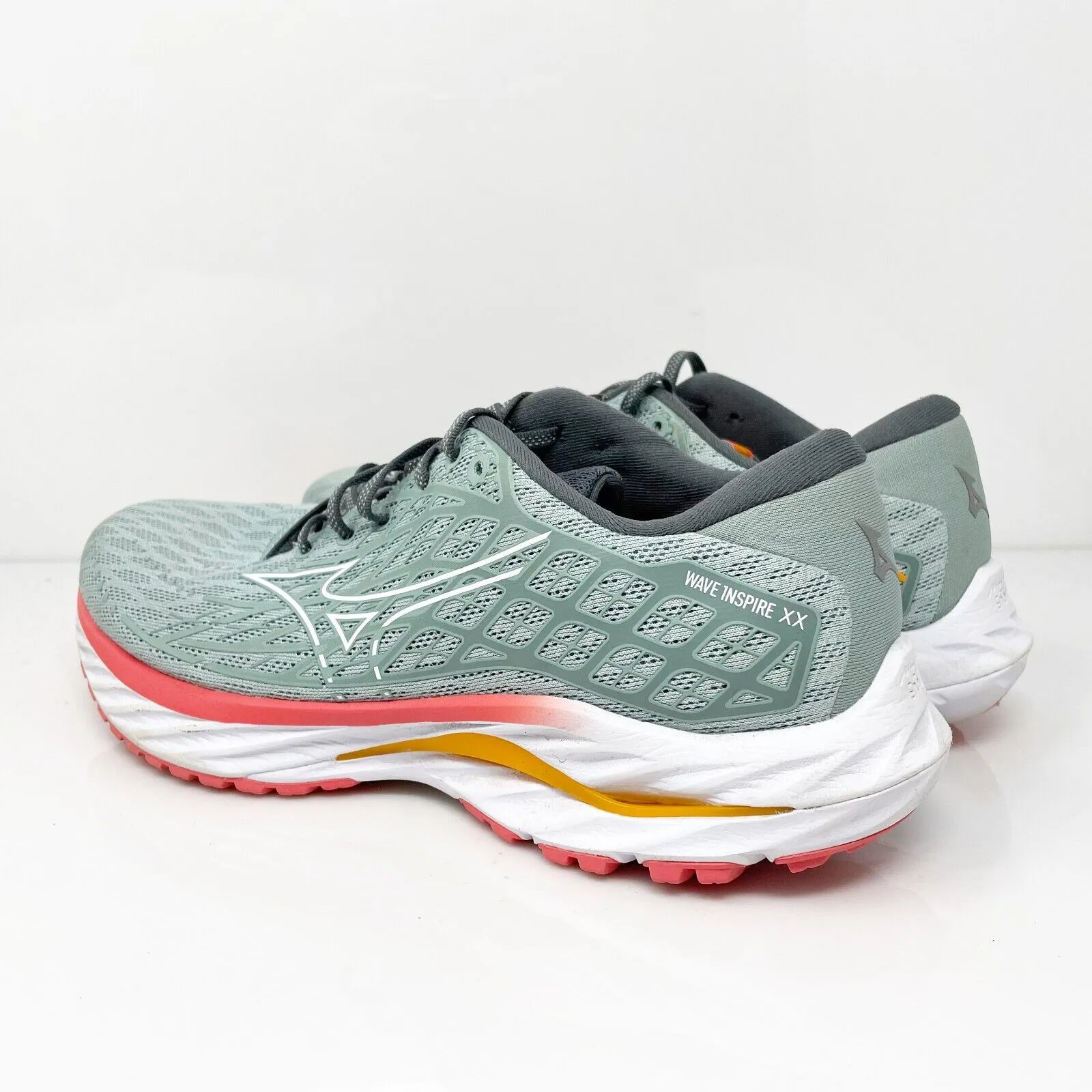 Mizuno Womens Wave Inspire 20 411435 9U00 Gray Running Shoes Sneakers Size 10