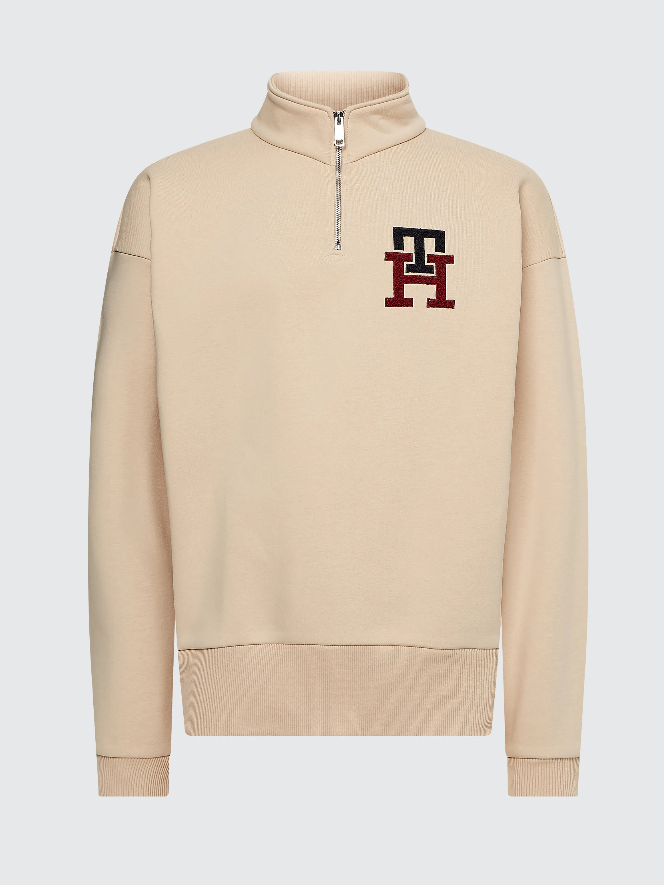 Monogram Applique Half-Zip Sweatshirt | Sweatshirts & Hoodies| Tommy Hilfiger