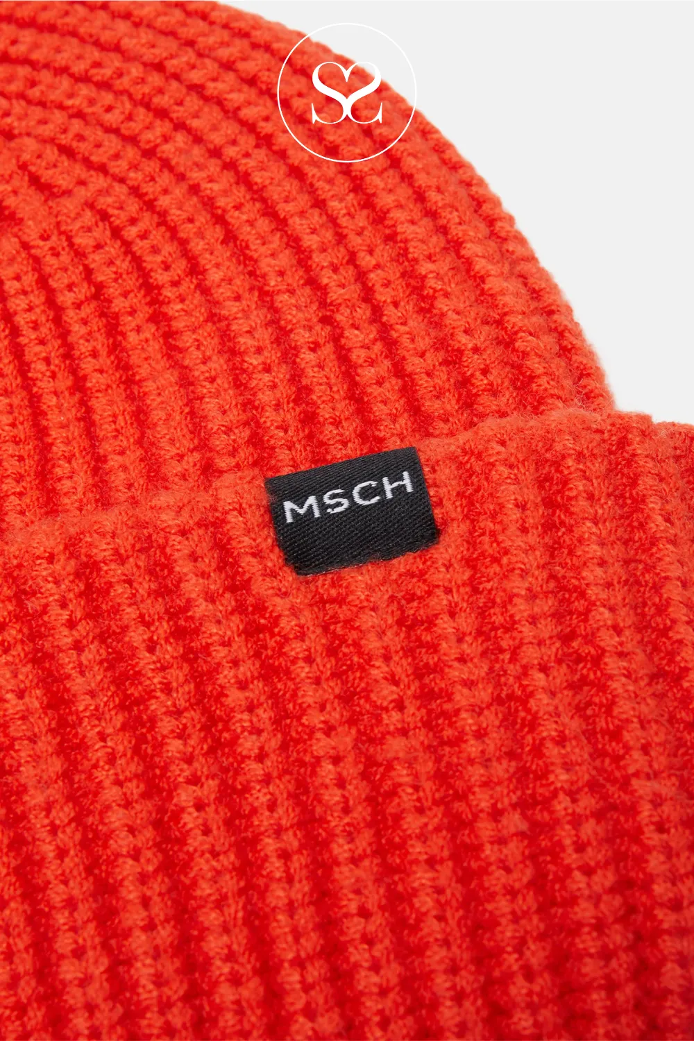 MOSS COPENHAGEN - RACHELLE RED BEANIE HAT