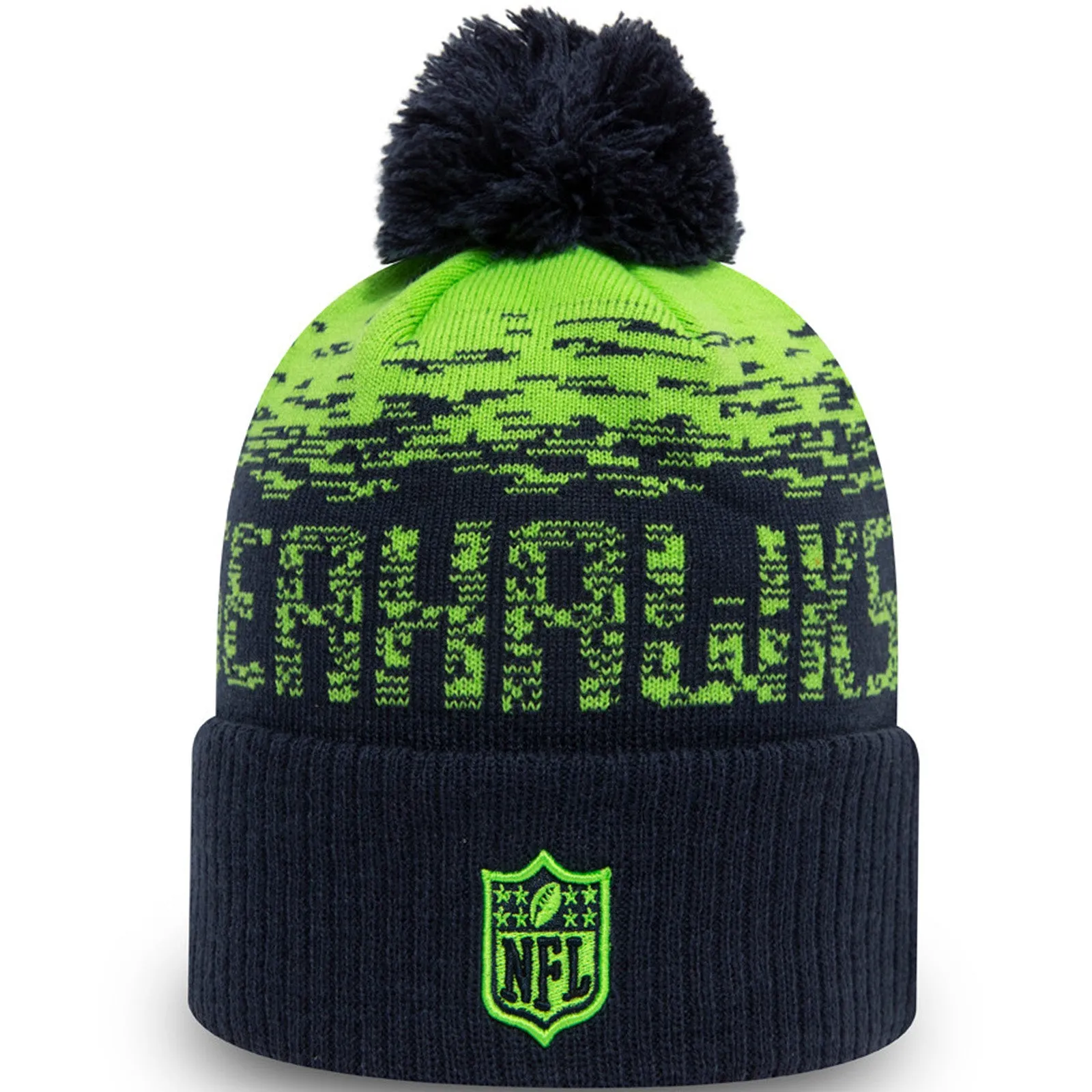 New Era Seattle Seahawks Ombre NFL Bobble Hat - Navy