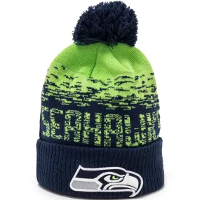 New Era Seattle Seahawks Ombre NFL Bobble Hat - Navy