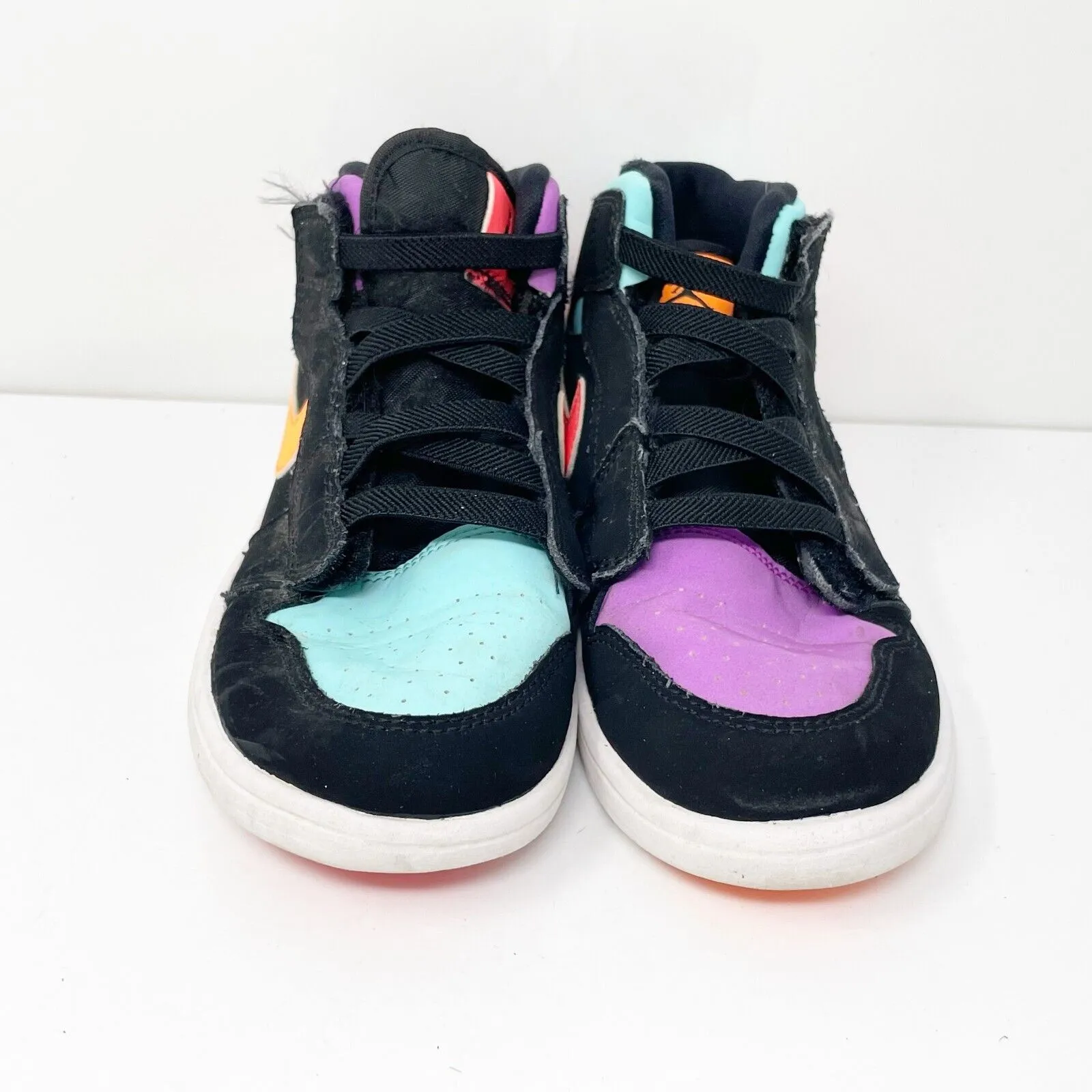 Nike Girls Air Jordan 1 AR6351-083 Black Basketball Shoes Sneakers Size 1Y