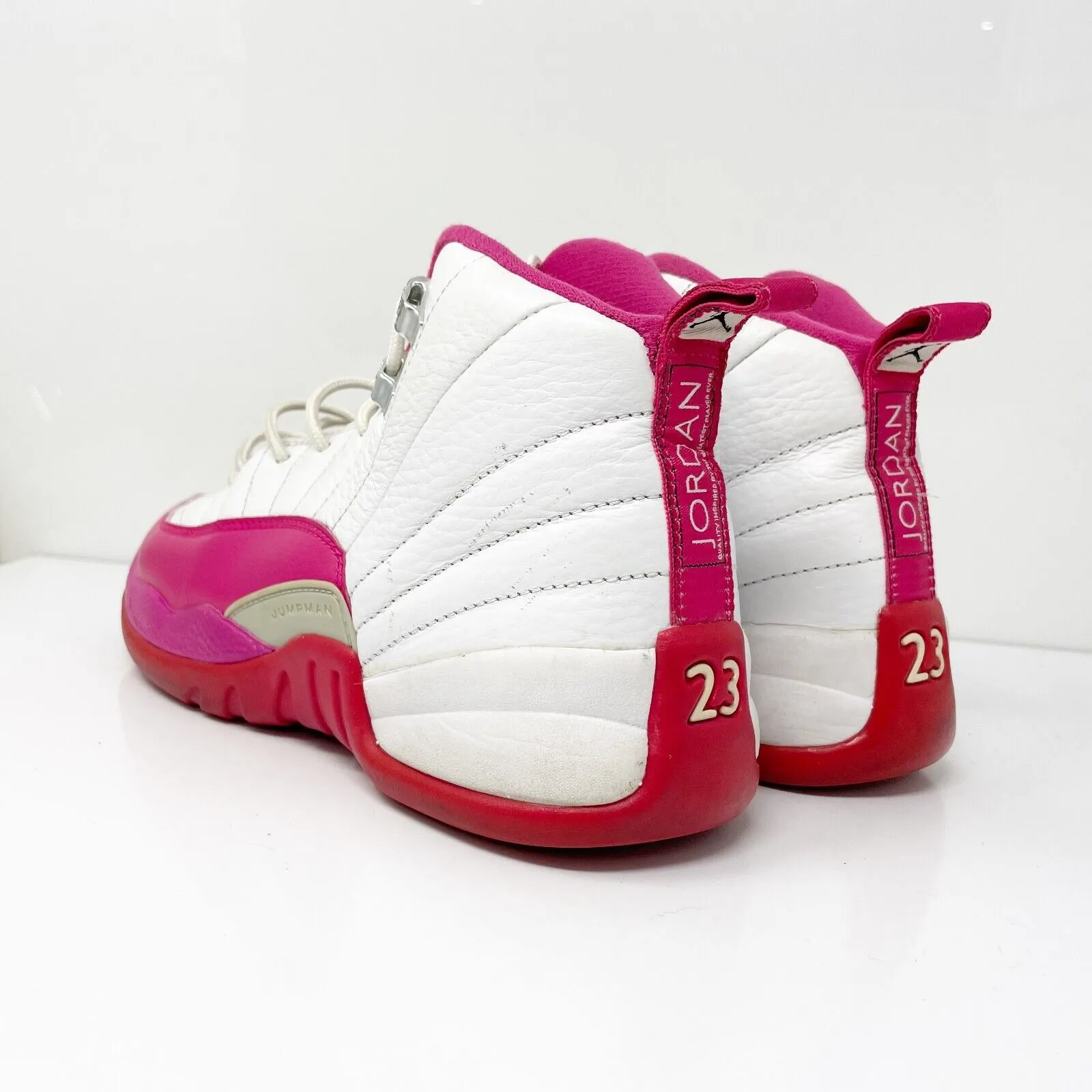 Nike Girls Air Jordan 12 510815-109 White Basketball Shoes Sneakers Size 7Y