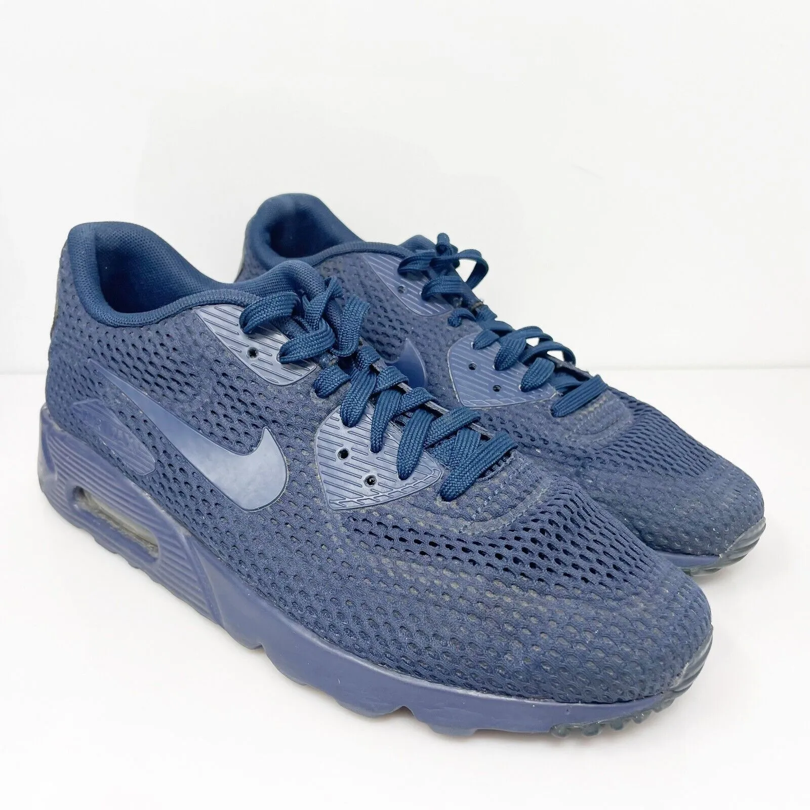 Nike Mens Air Max 90 Ultra BR 725222-401 Blue Running Shoes Sneakers Size 9