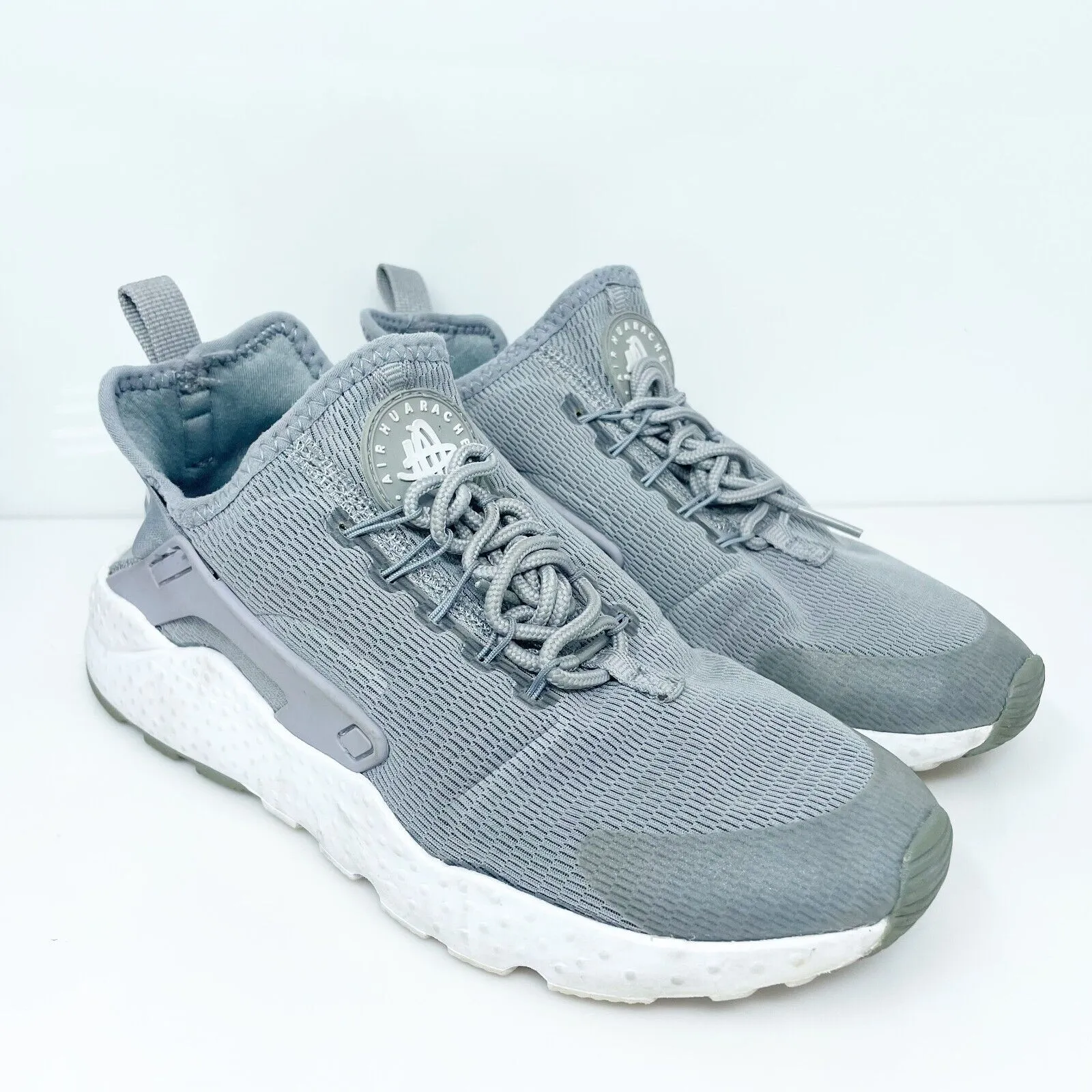 Nike Womens Air Huarache Run Ultra 819151-003 Gray Running Shoes Sneakers Sz 6.5