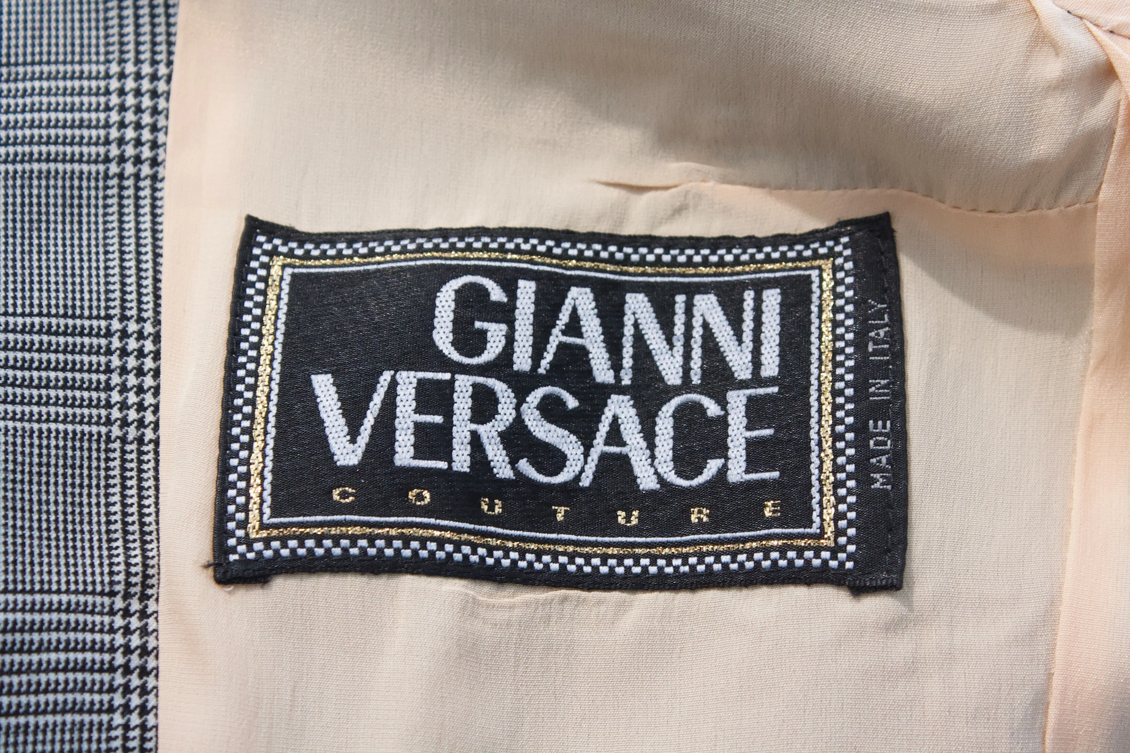 ON LAYAWAY  Vintage 90's GIANNI VERSACE Couture Skirt & Jacket