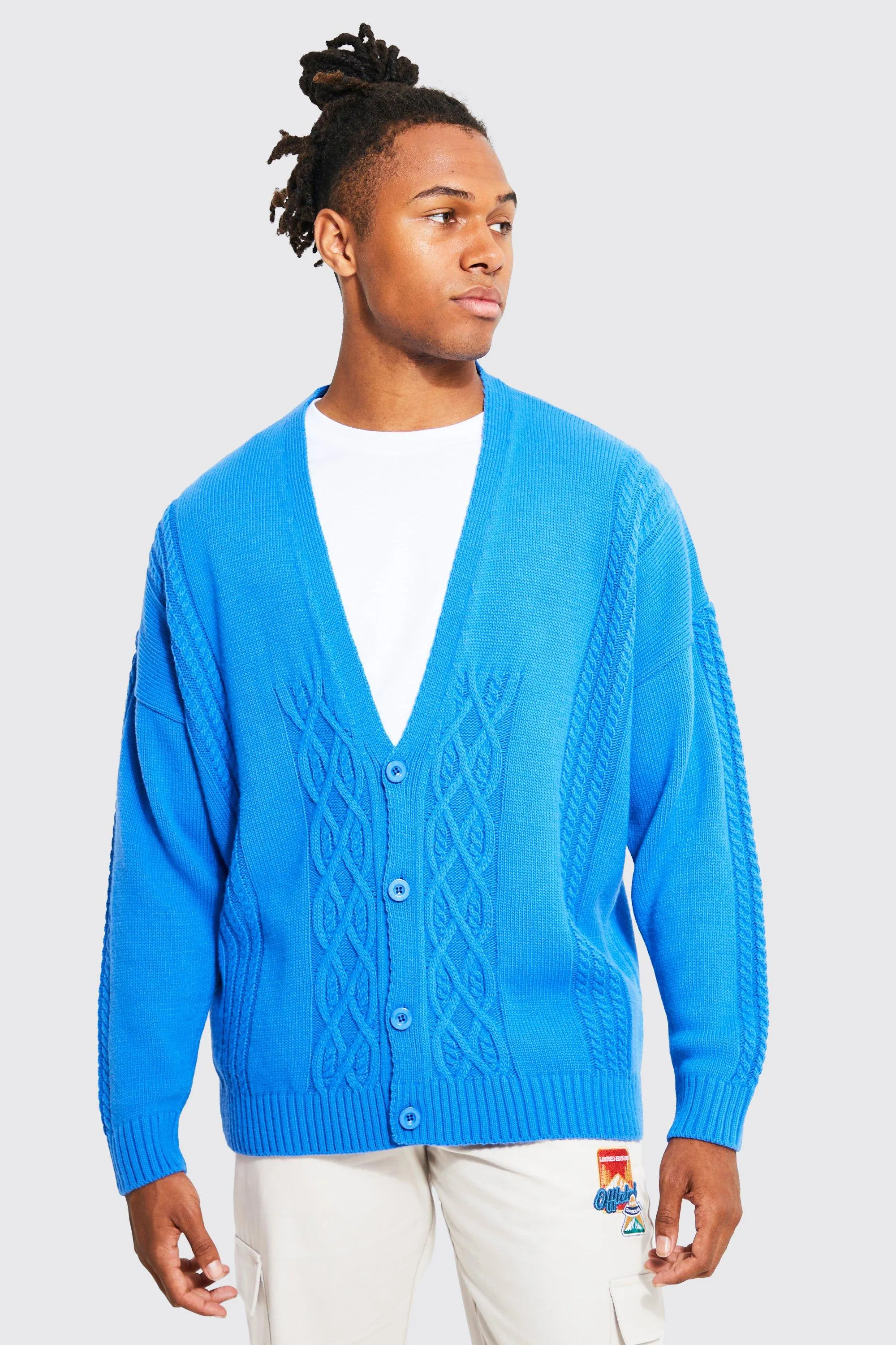 Oversized Cable Cardigan