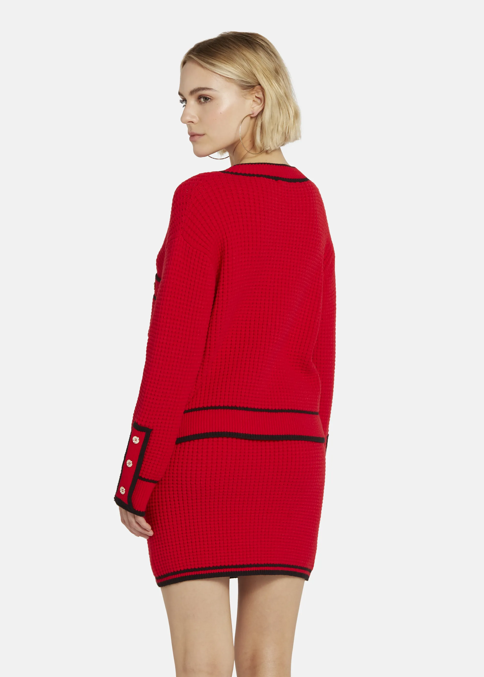 Oversized cardigan - IDOWIA in RED