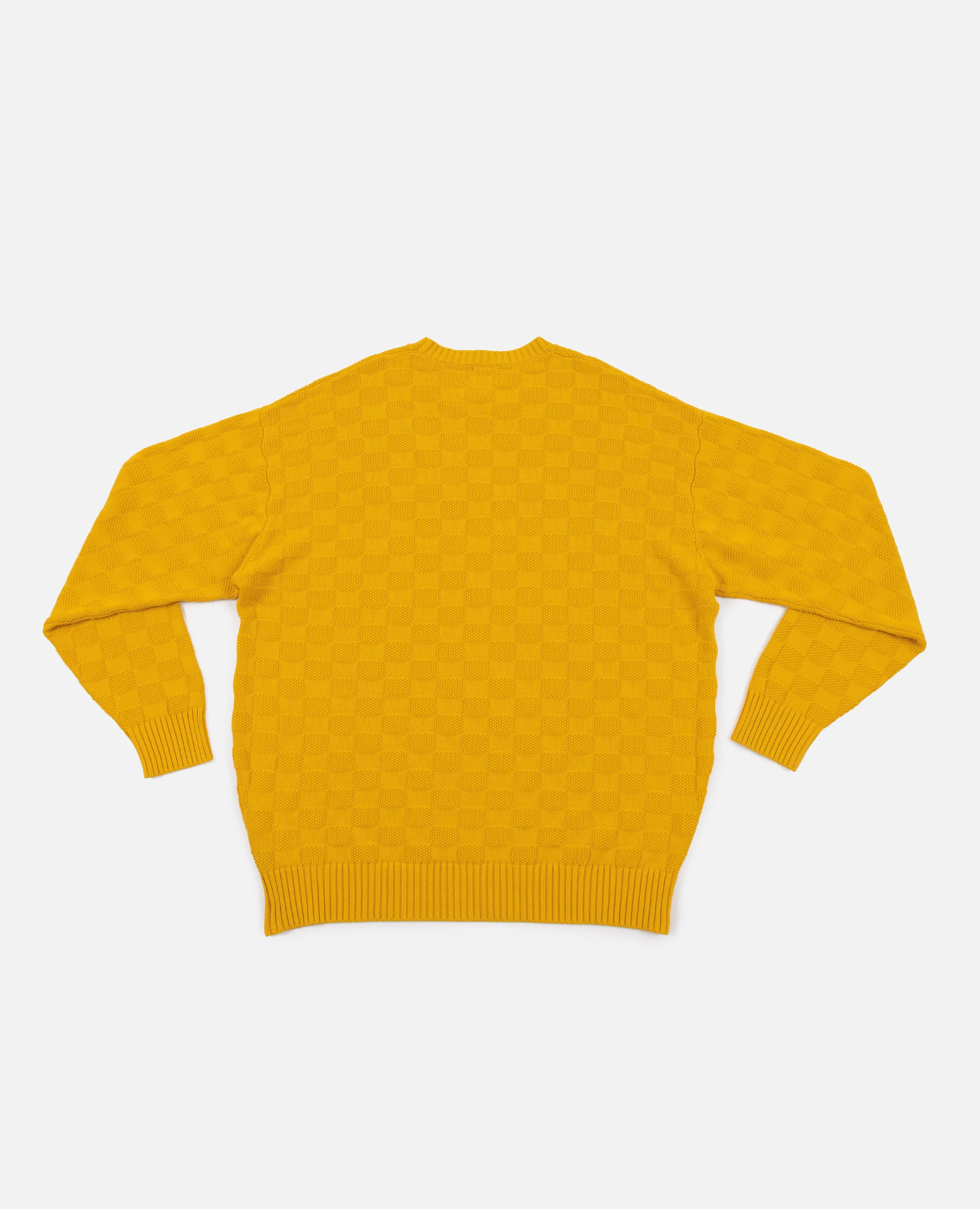 Patta Purl Ribbed Knitted Sweater (Old Gold)