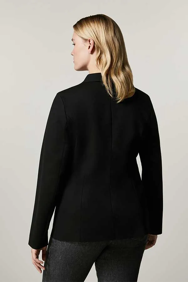 Persona (by Marina Rinaldi) OPEN TECHNICAL FABRIC JACKET