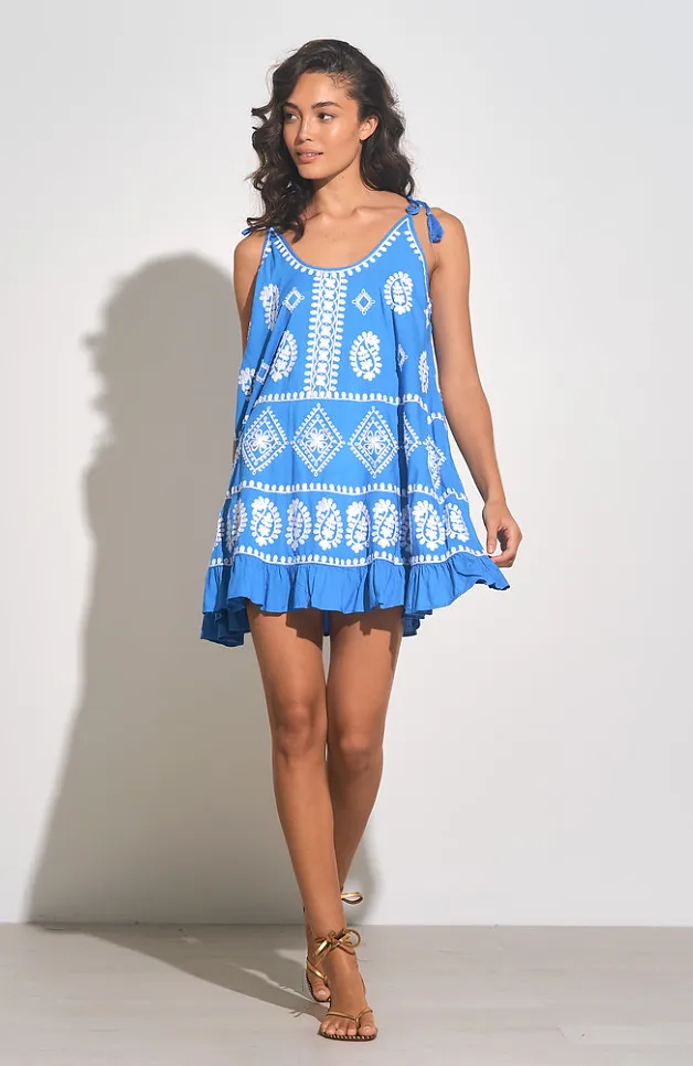 Petra Dress -- Blue