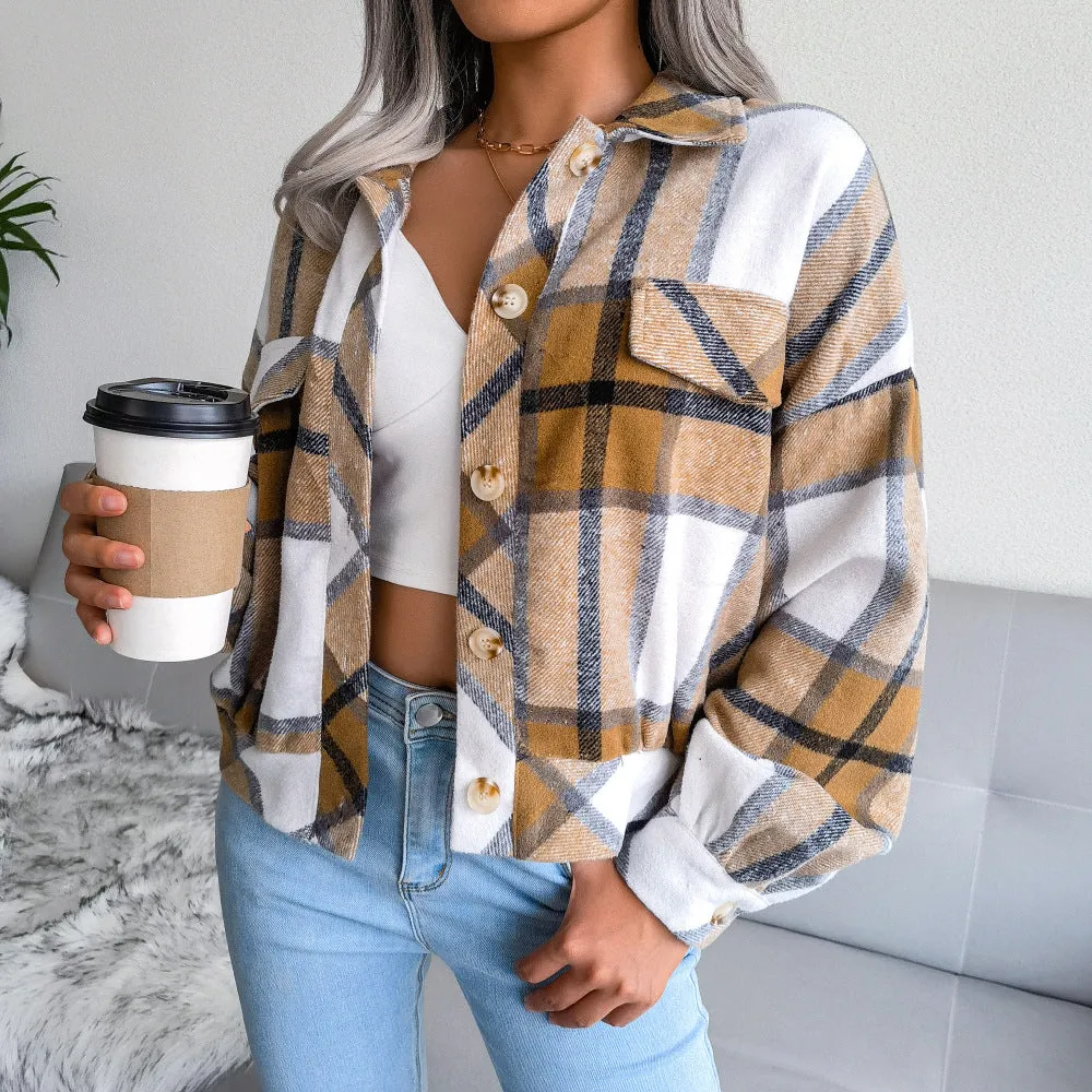 Plaid Coat Jacket