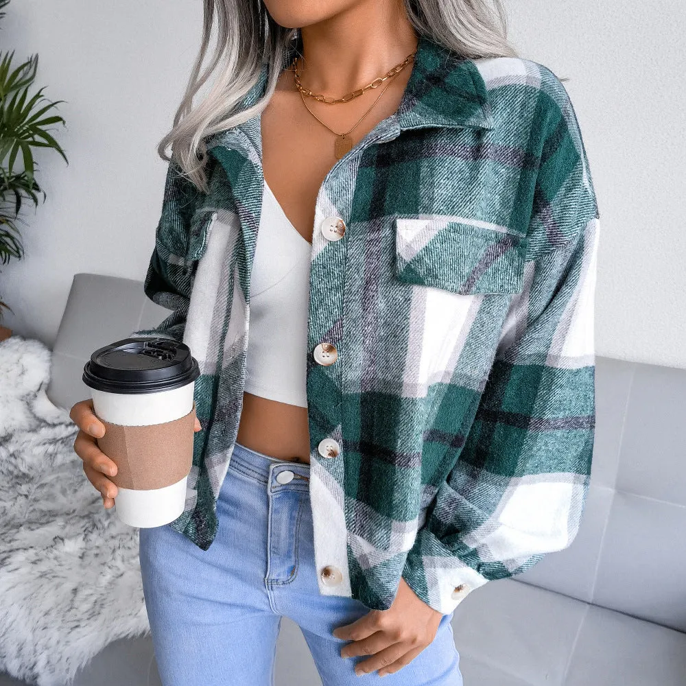 Plaid Coat Jacket