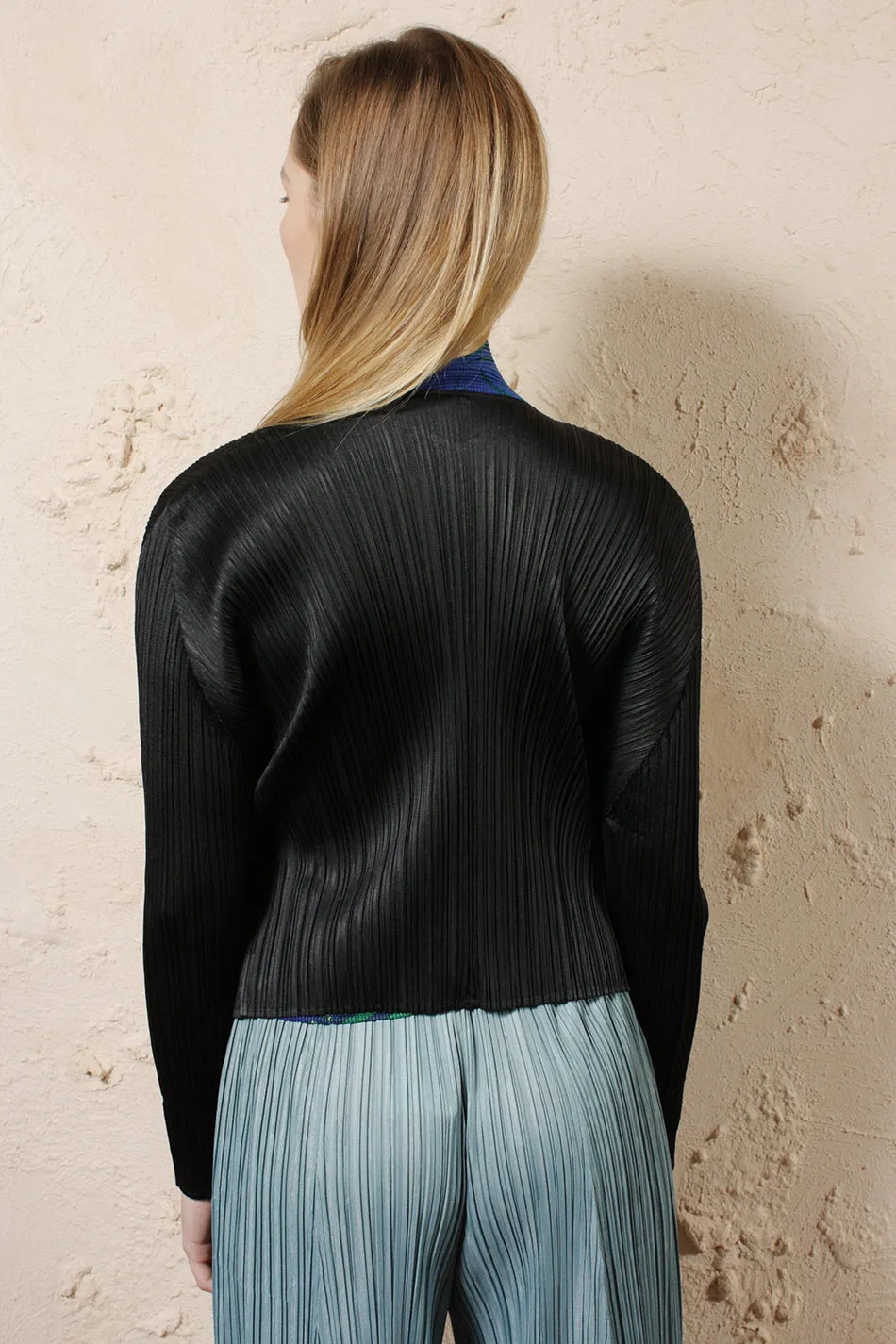 Pleated Cardigan