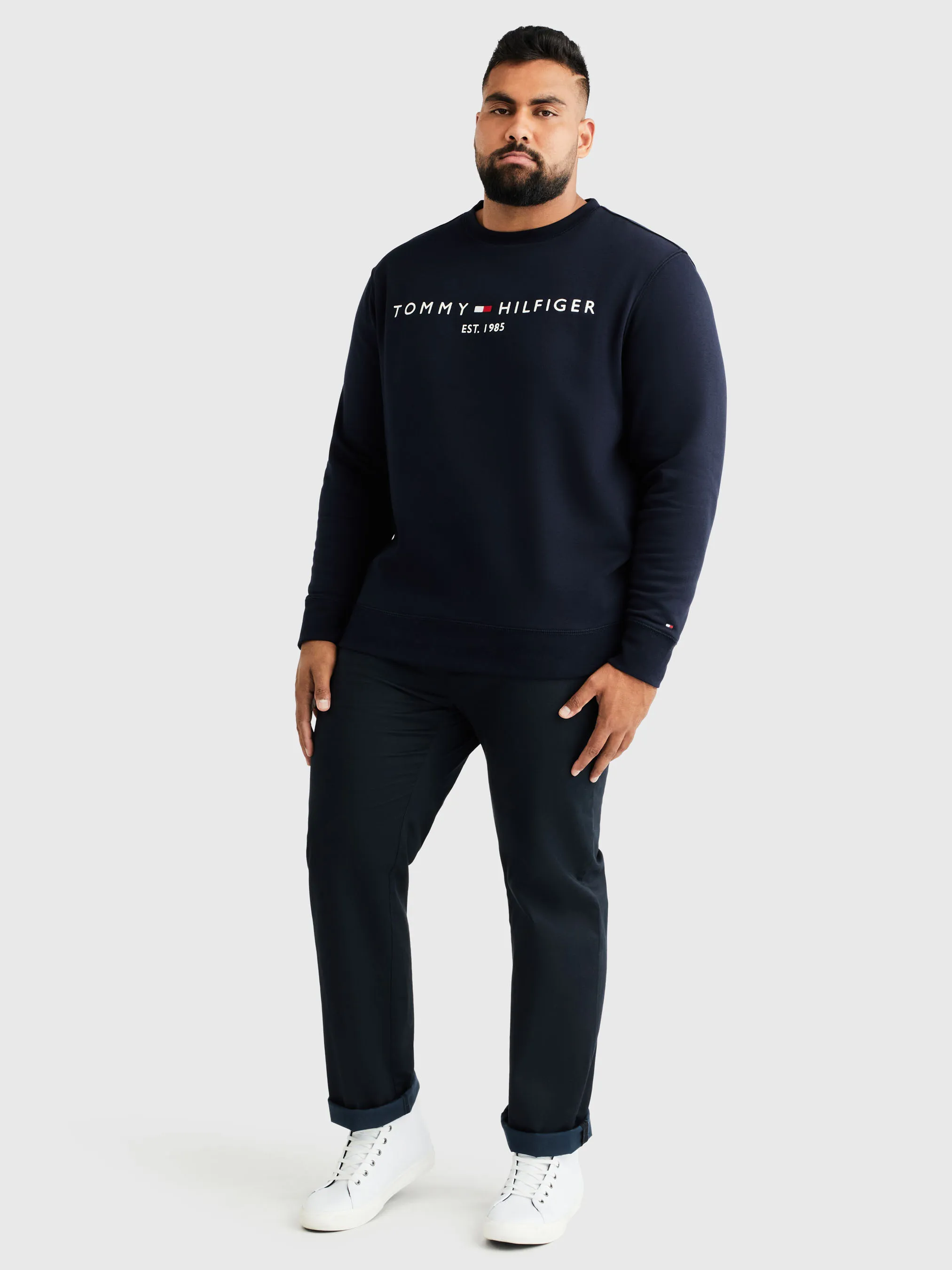 Plus Logo Flex Fleece Sweatshirt | Sweatshirts & Hoodies | Tommy Hilfiger