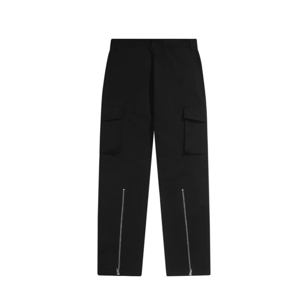 Pocket Casual Zipper Trousers