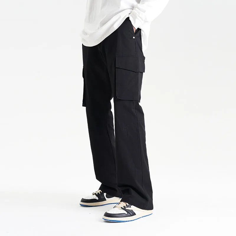 Pocket Casual Zipper Trousers