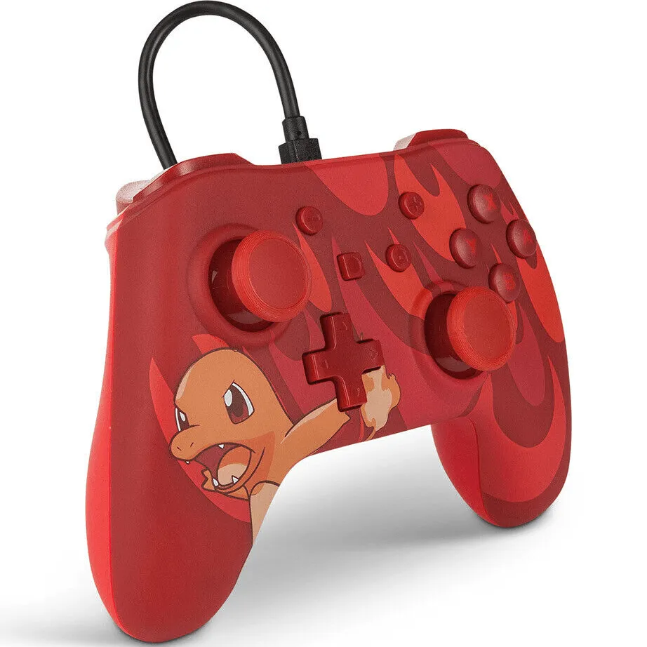 PowerA Core Plus Wired Controller for Nintendo Switch Charmander Blaze Red