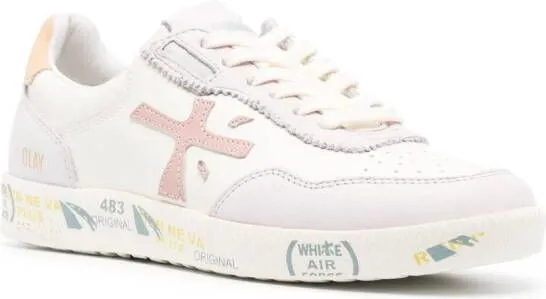 Premiata logo-detail low-top sneakers White