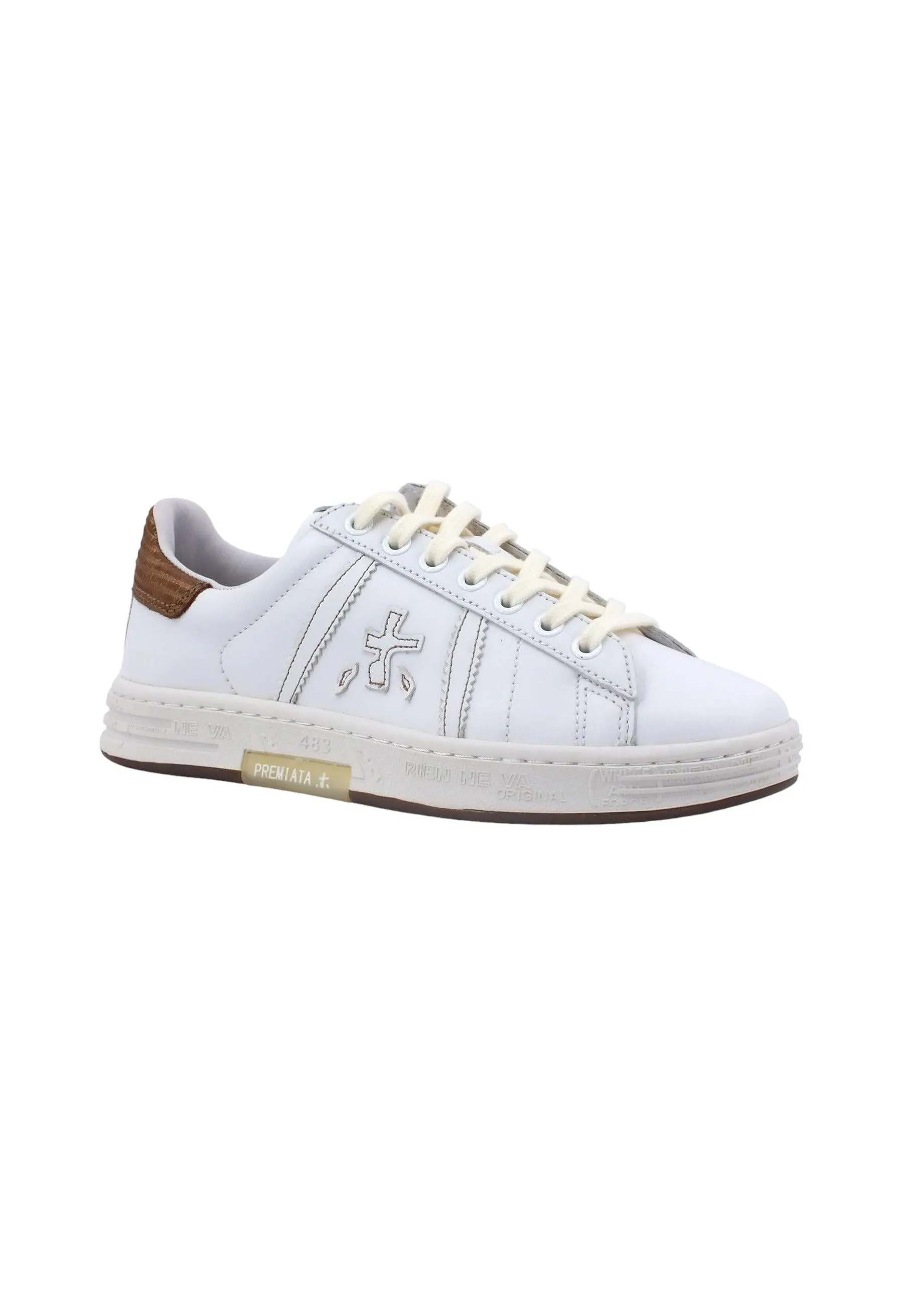 PREMIATA Sneaker Donna White Bronze RUSSELLD-6507