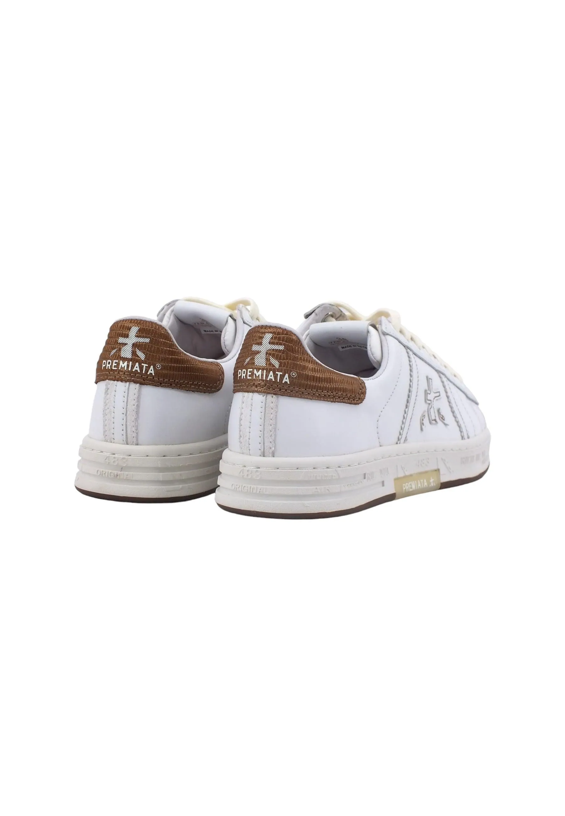 PREMIATA Sneaker Donna White Bronze RUSSELLD-6507