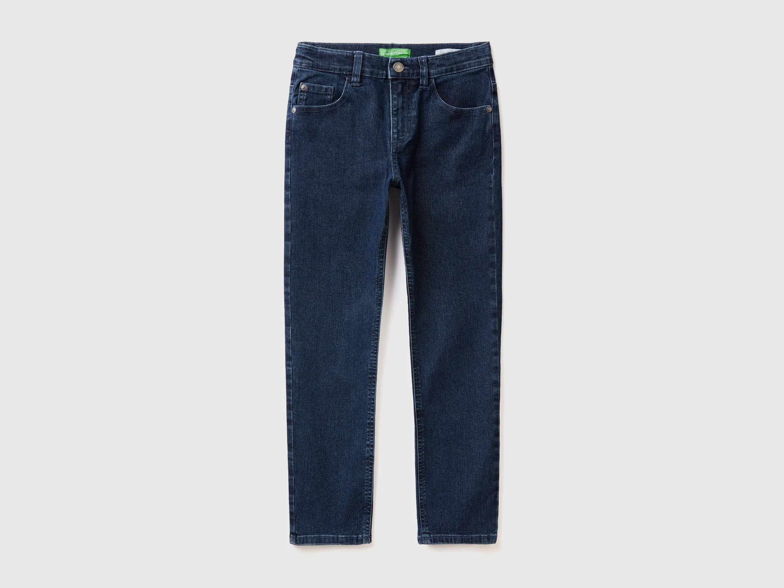 "Eco-Recycle" slim fit jeans - Dark Blue | Benetton