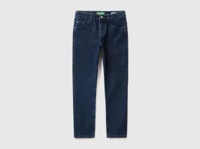 "Eco-Recycle" slim fit jeans - Dark Blue | Benetton