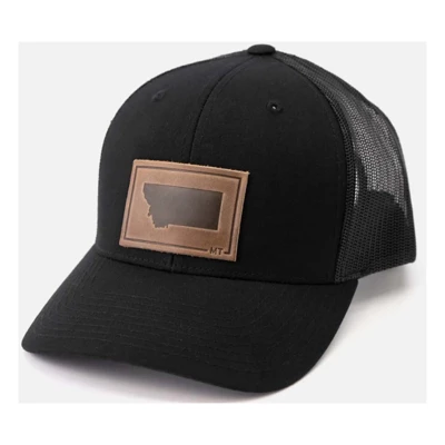 Range Leather Montana Silhouette Snapback Hat