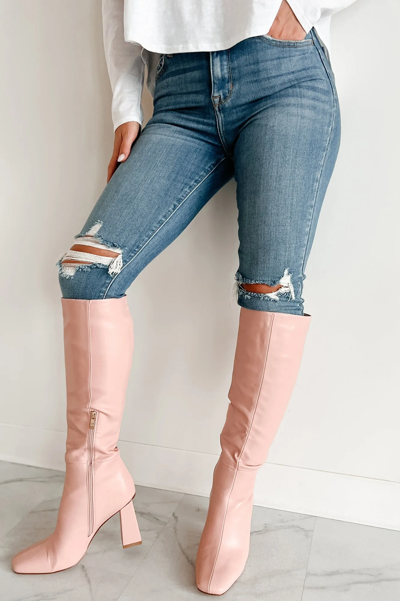 Rattle The Cage High Rise Cello Skinny Jeans (Medium Denim)