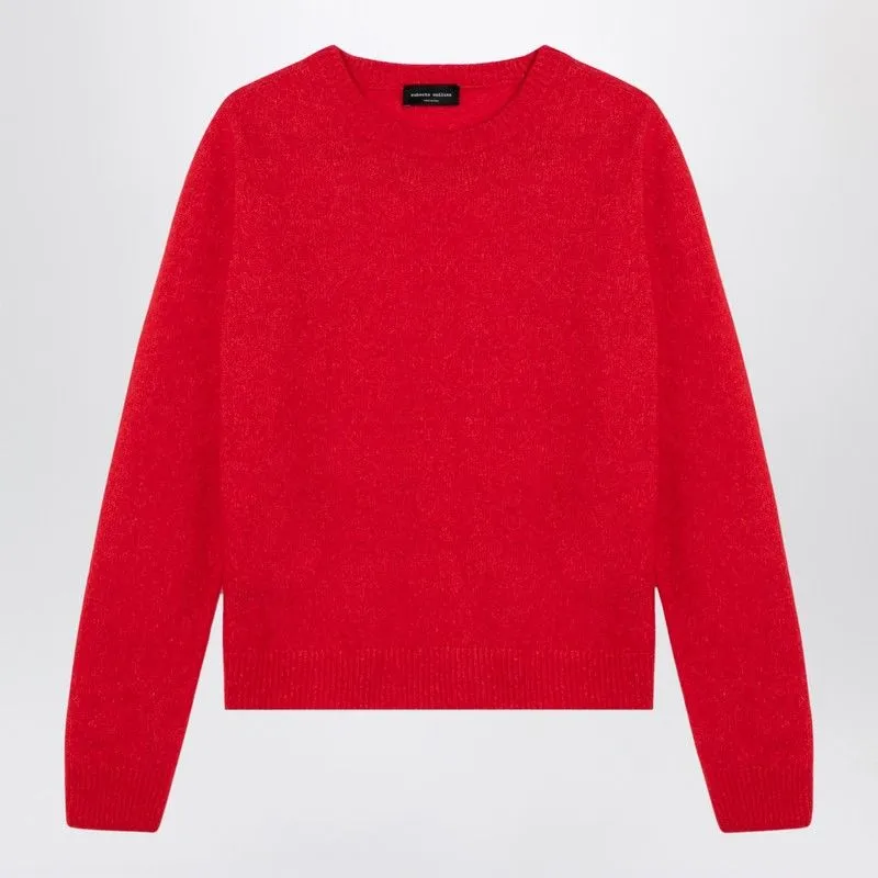 RED SWEATER IN CASHMERE AND SILK BLEND